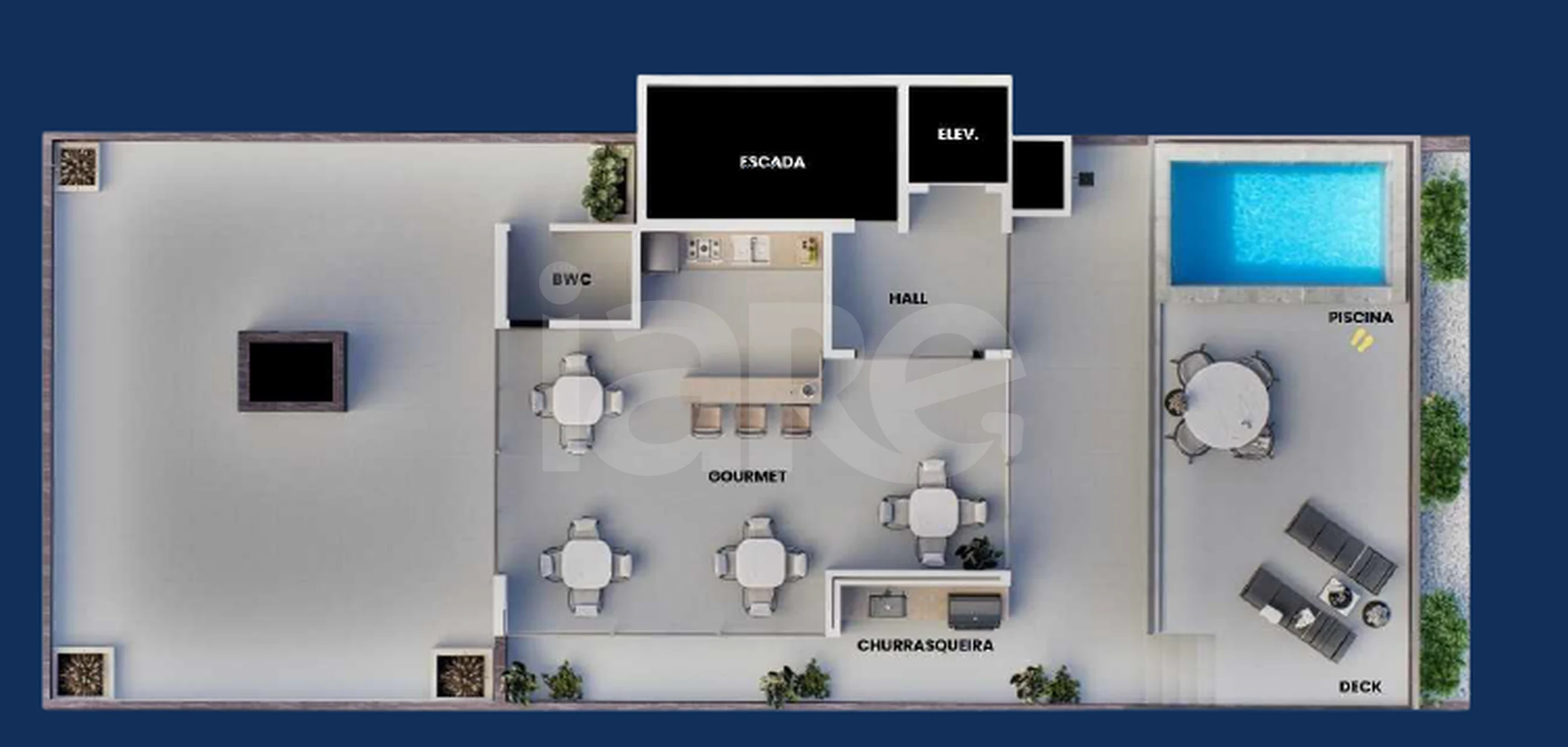 Planta — Pavimento rooftop