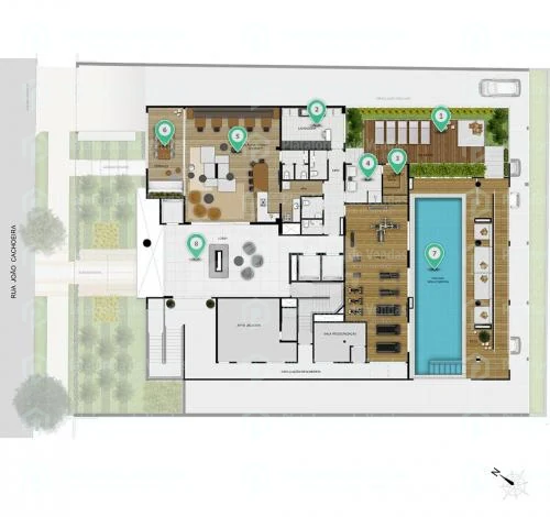 Planta — Pavimento lazer