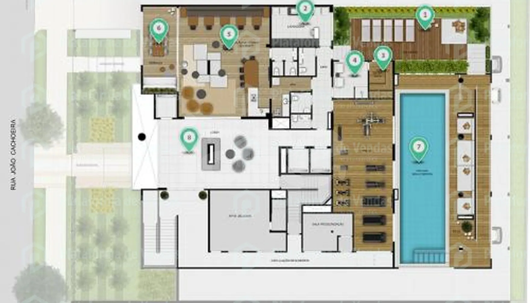 Planta — Pavimento lazer