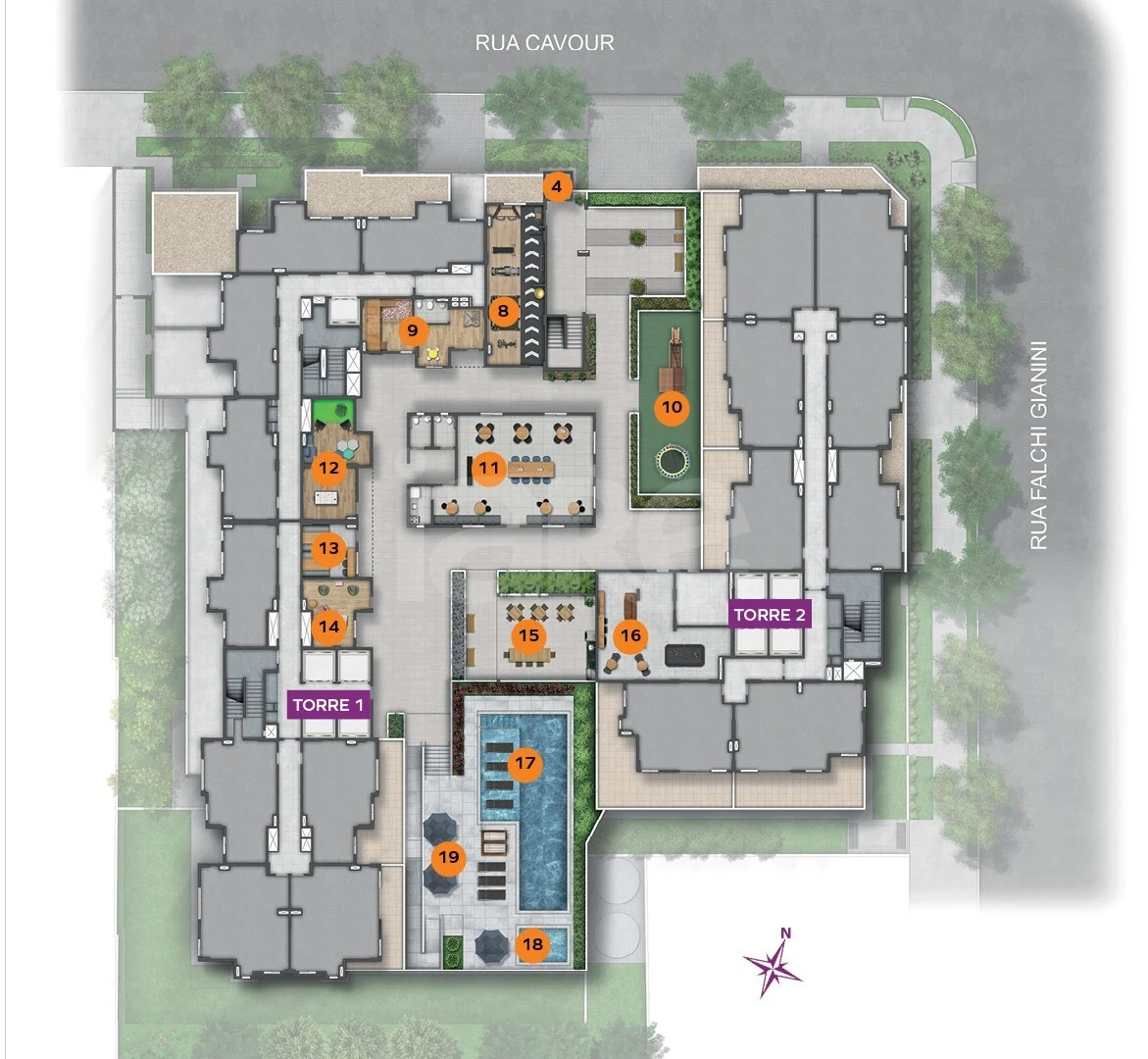 Planta — Pavimento lazer