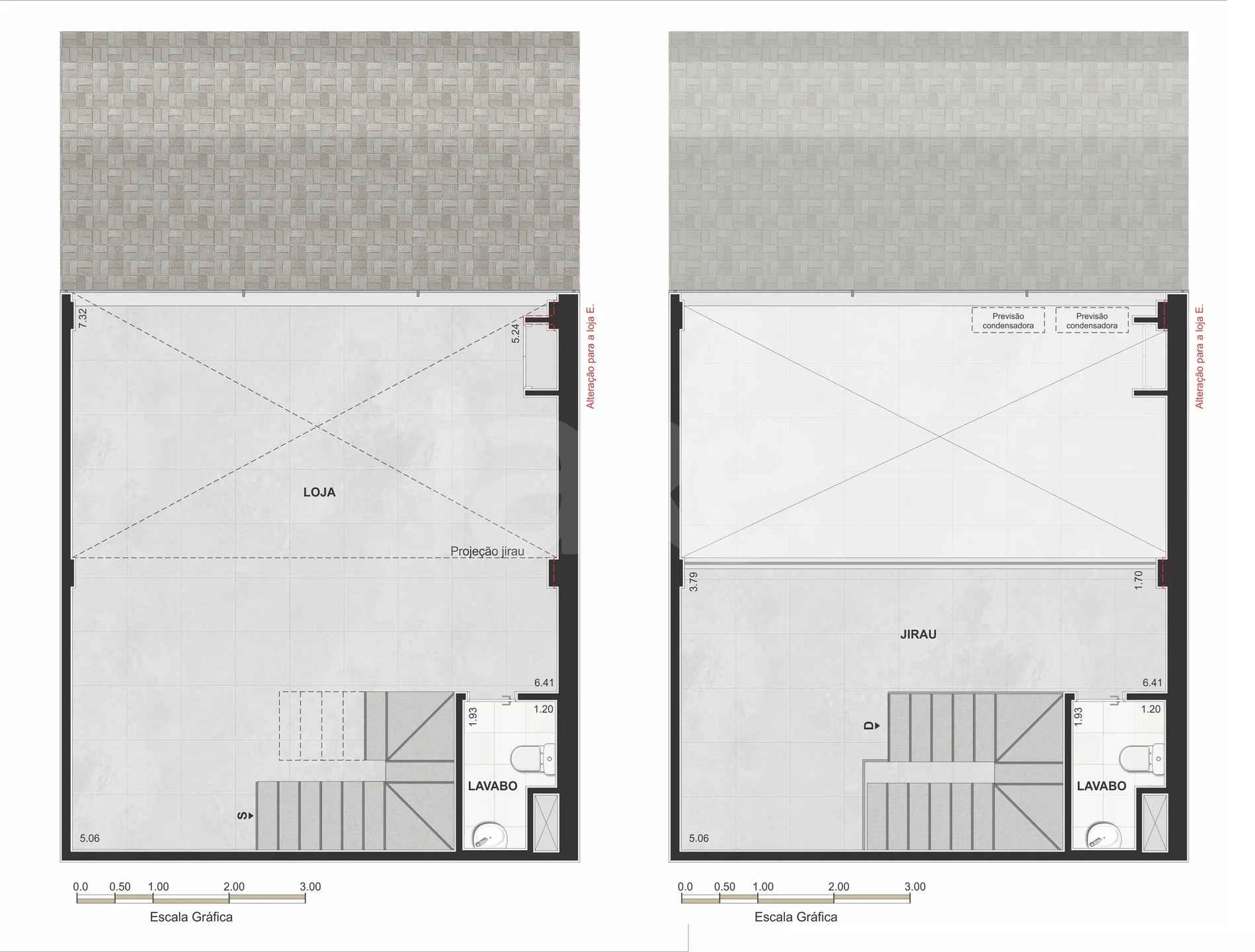 Planta — Loja 75,71 m²