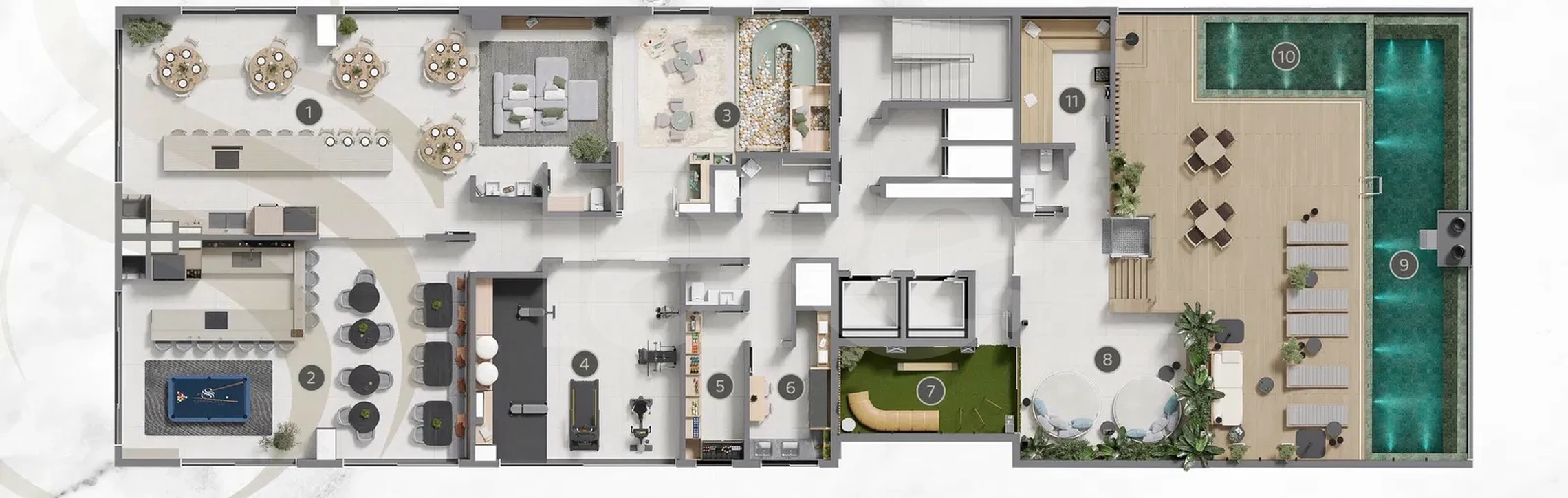 Planta — Pavimento rooftop