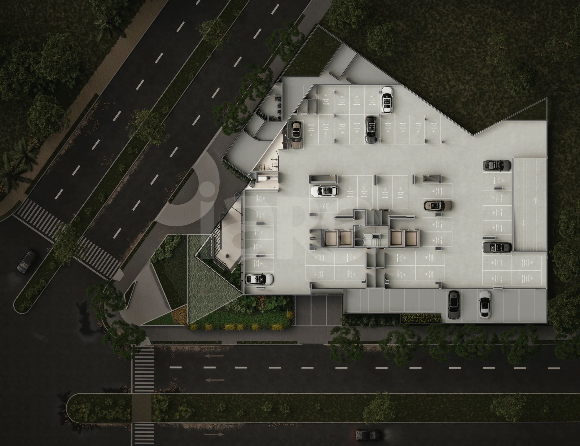 Planta — Pavimento garagem 2