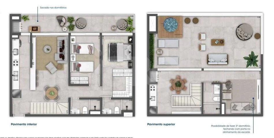 Planta — Cobertura Duplex 170,33 m²