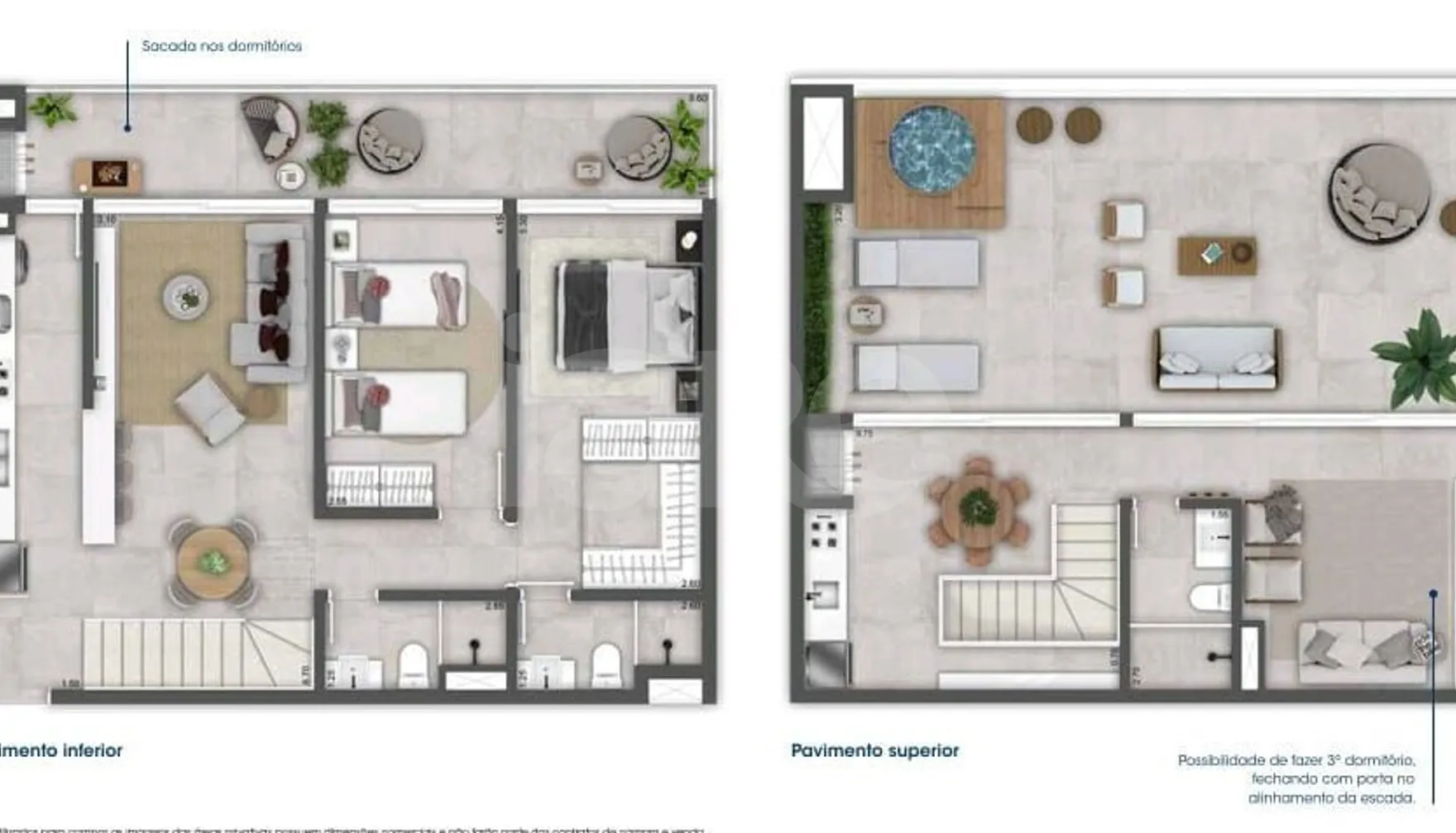 Planta — Cobertura Duplex 170,33 m²