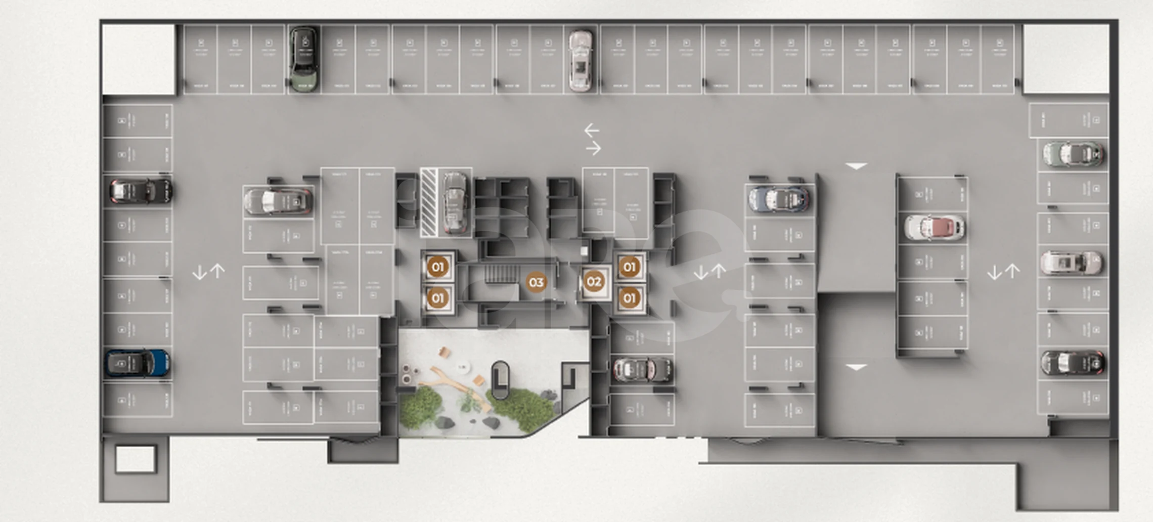 Planta — Pavimento garagem