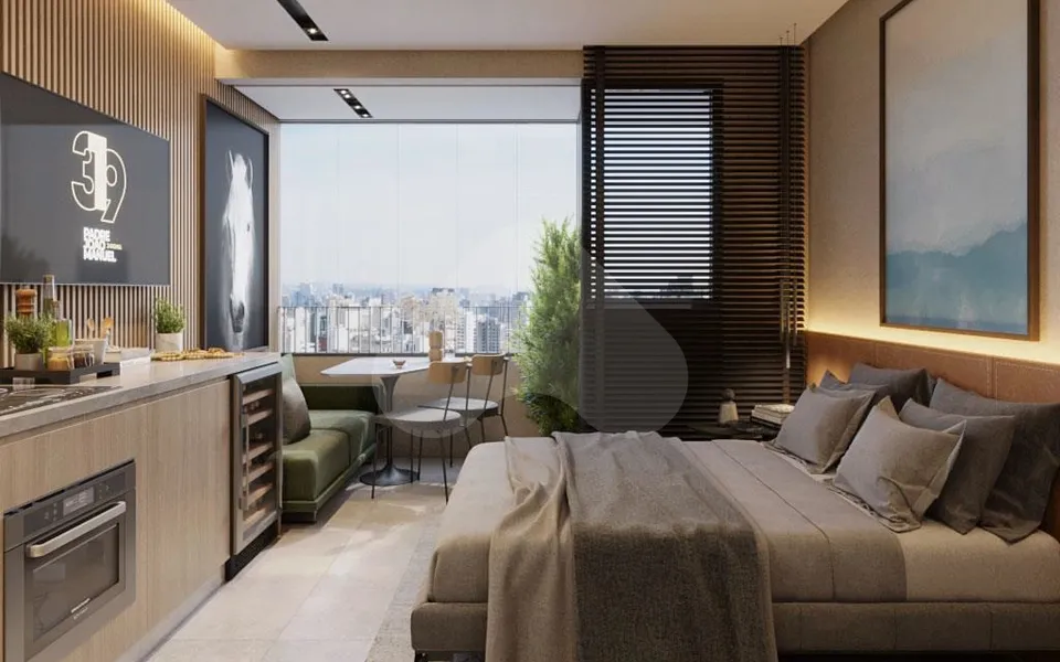 PJM Single Living - Studio com 38,52 m², em Cerqueira César — foto 2