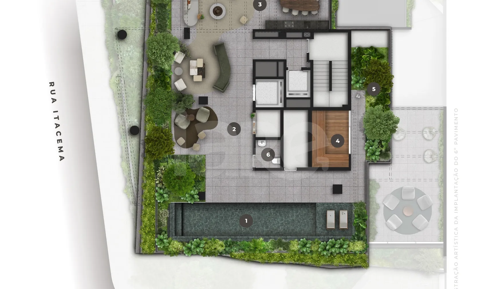 Planta — Pavimento 6