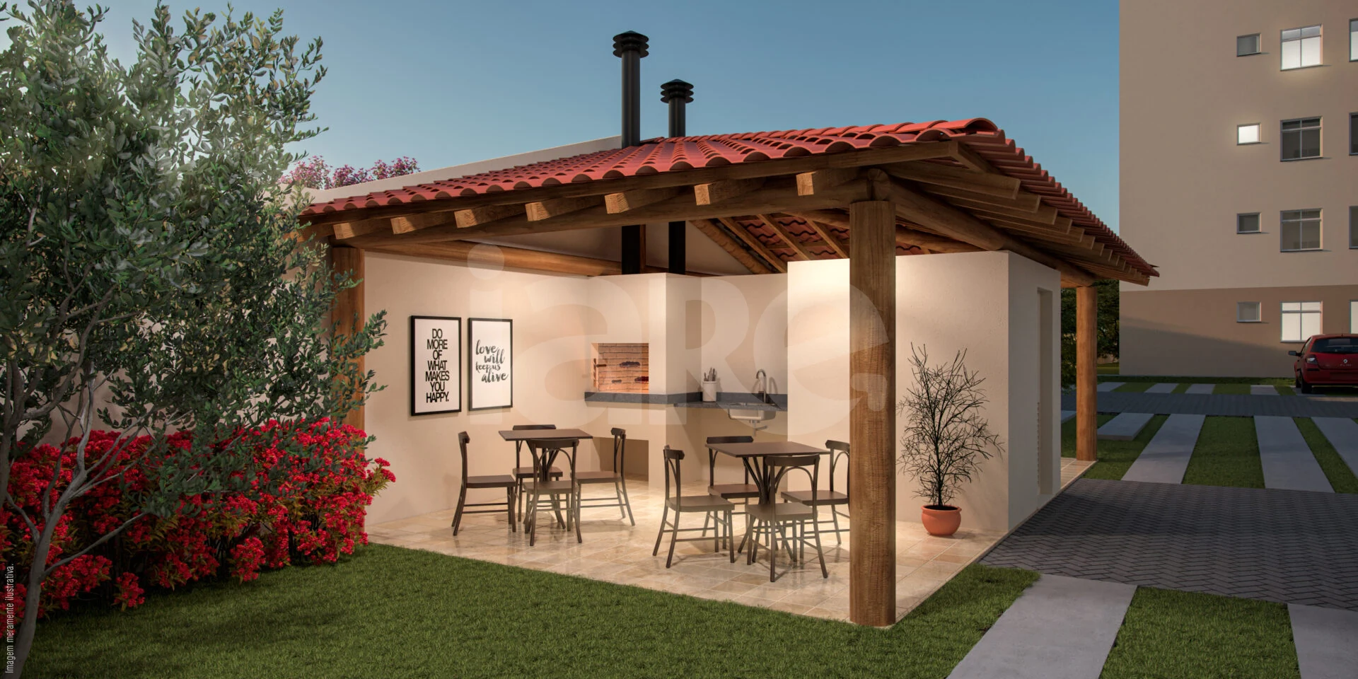 Villa Pienza - Apartamento com 30,01 m², em Hípica — foto 12