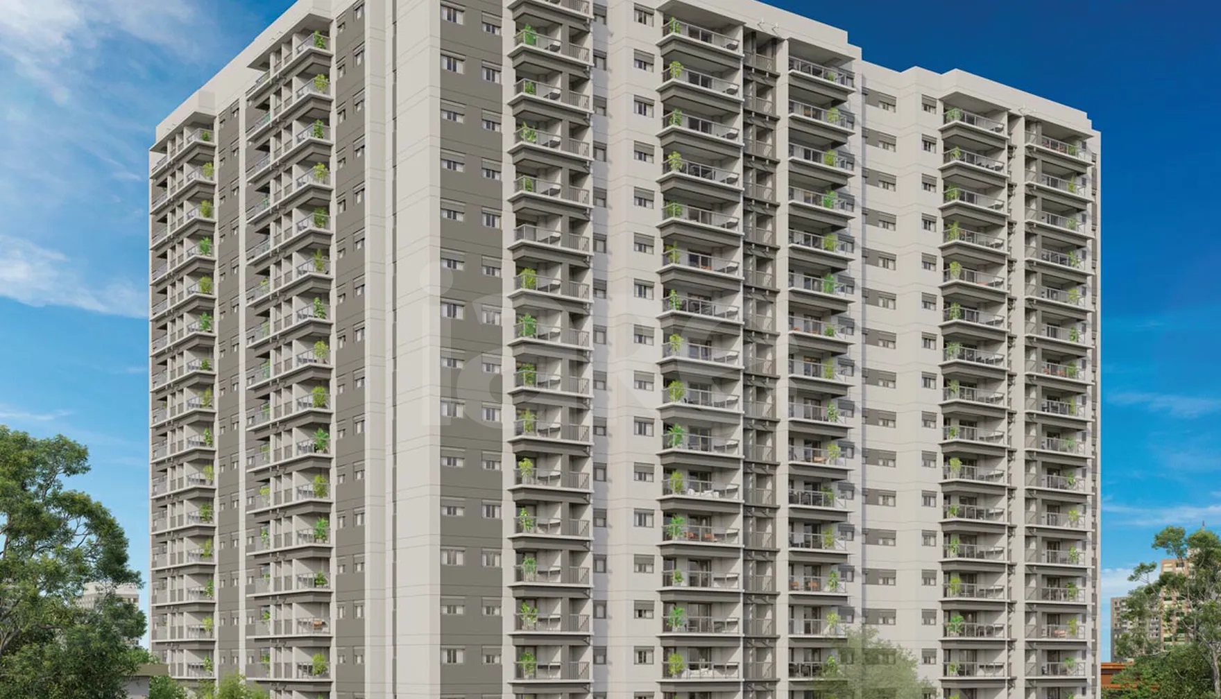 Blue Marine Home Resort - Apartamento com 56,47 m², em Vila Monte Alegre — foto 1