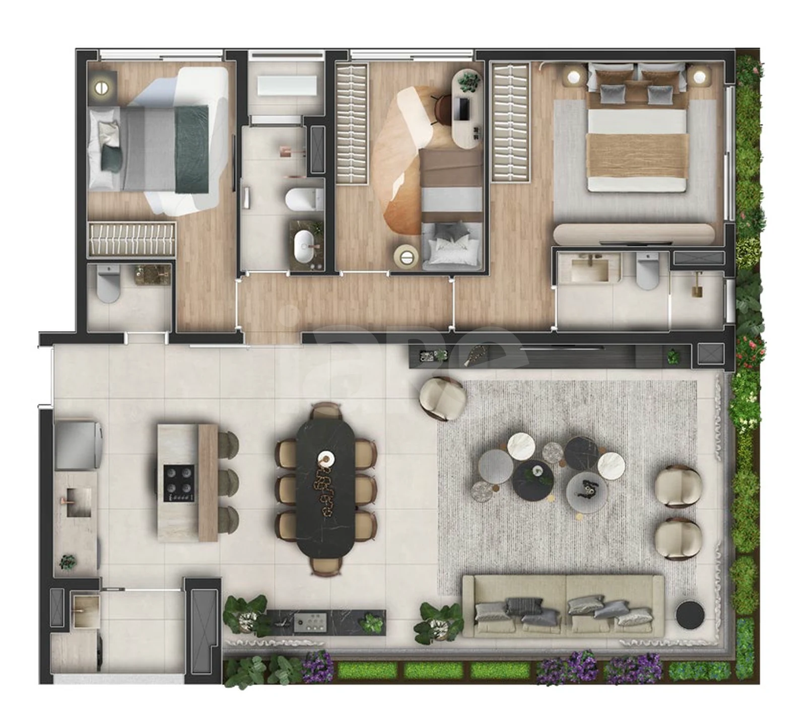 Planta — Apartamento 115,53 m²