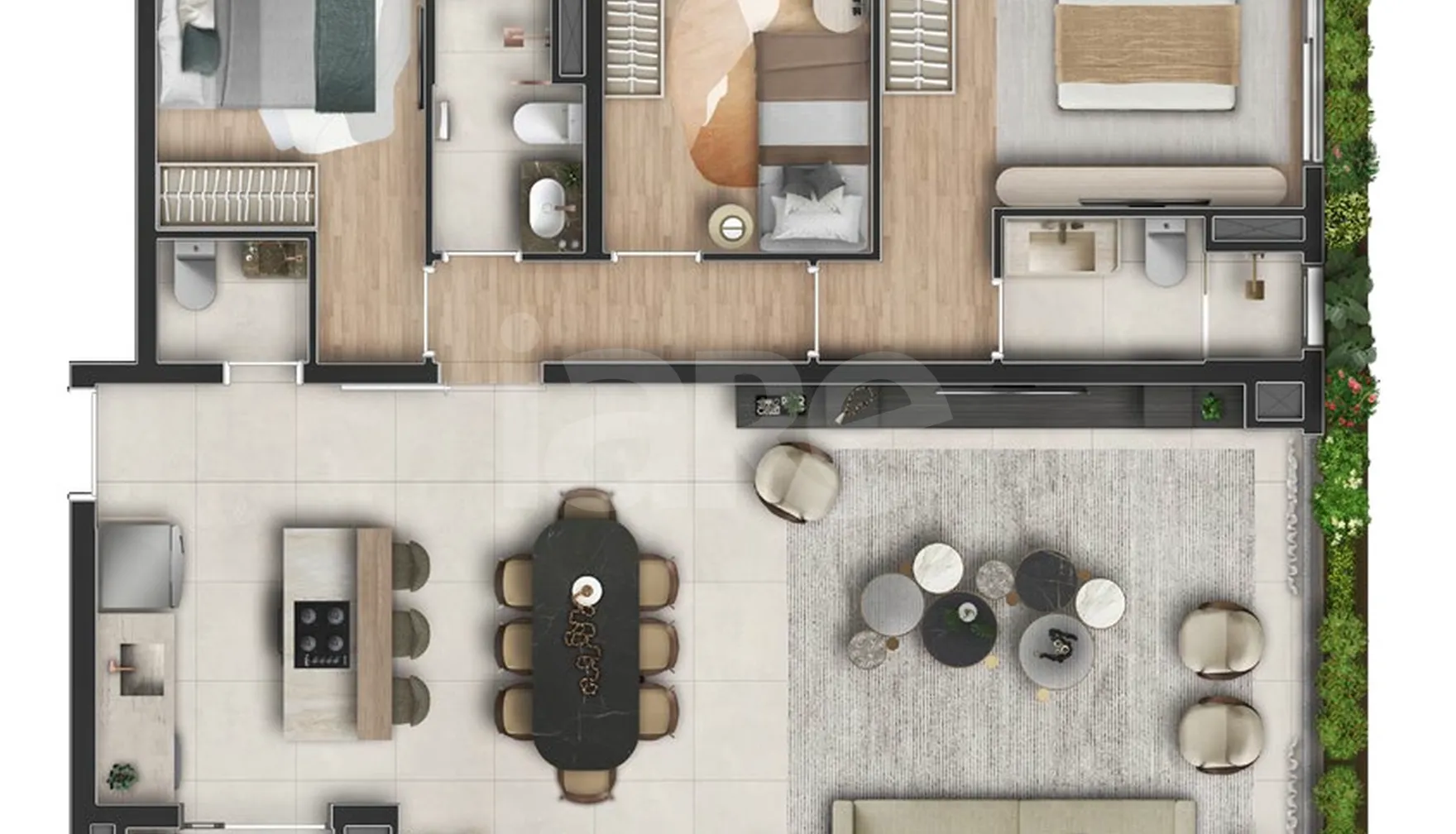 Planta — Apartamento 115,53 m²