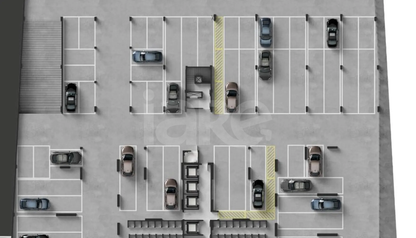 Planta — Pavimento garagem 1