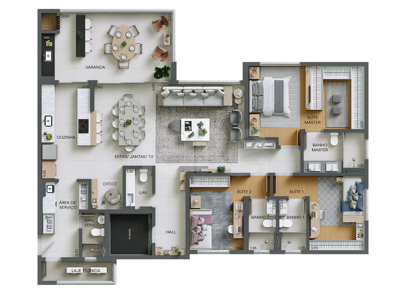 Planta — Garden 219,96 m²