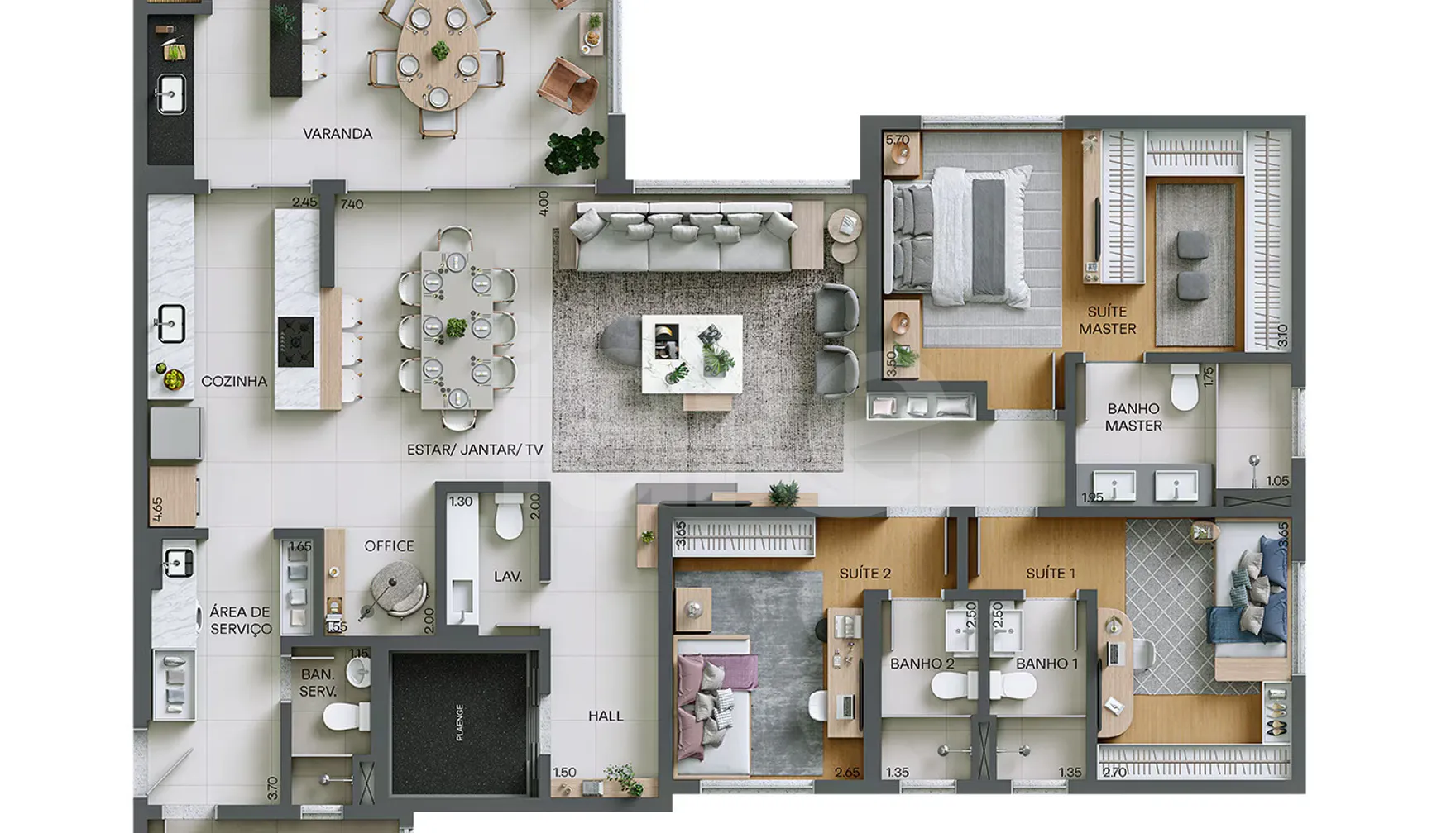 Planta — Garden 219,96 m²