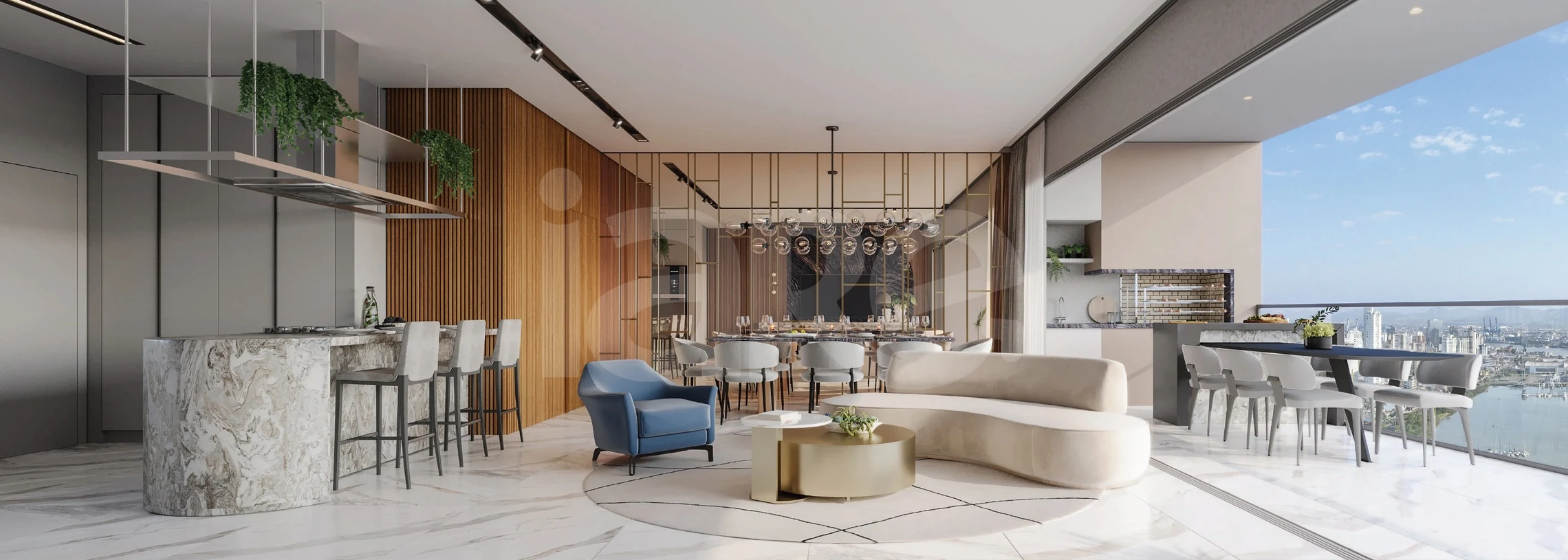 Skyline - Apartamento com 168 m², em Fazenda — foto 2