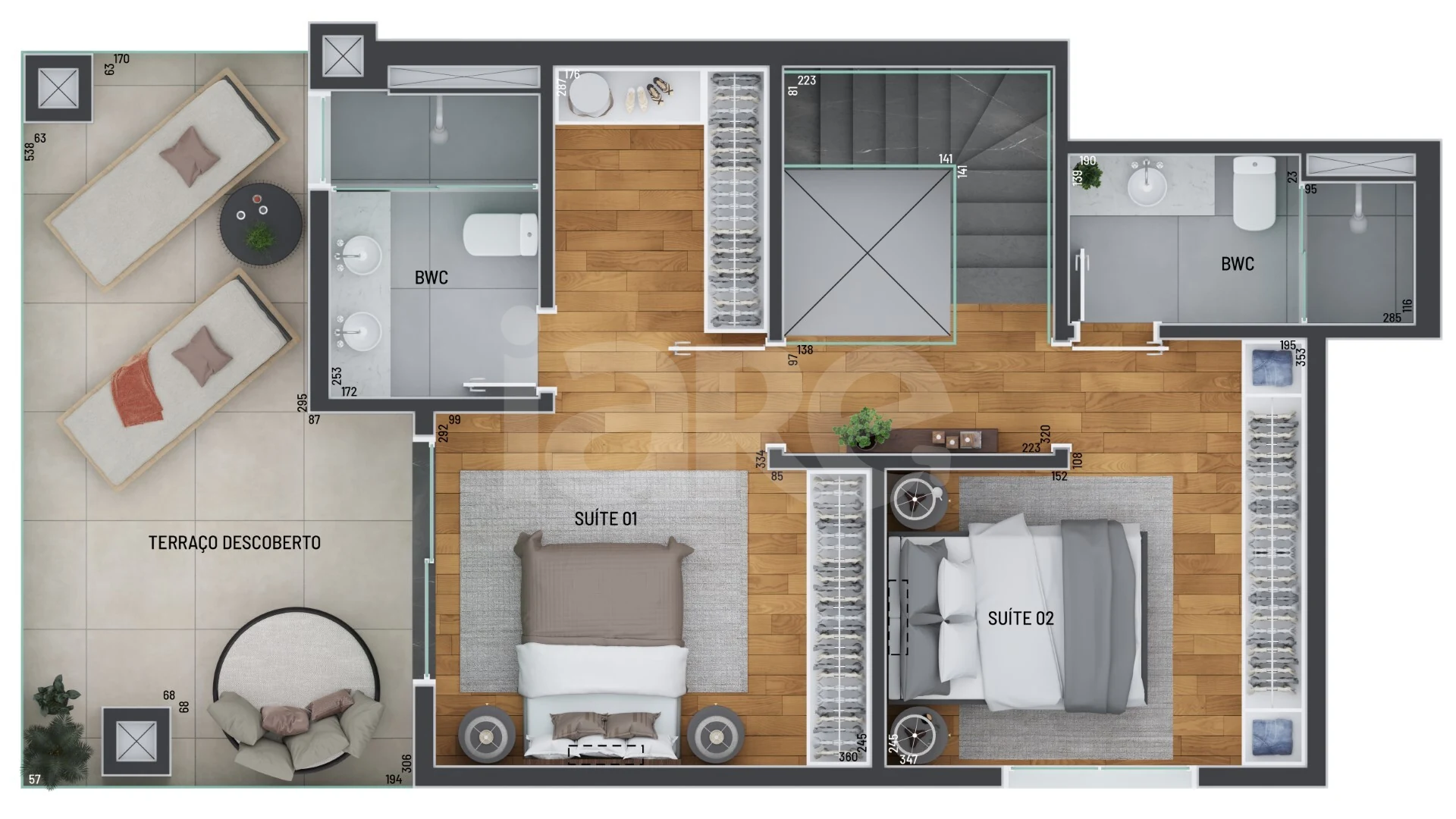 Planta — Garden 170 m²