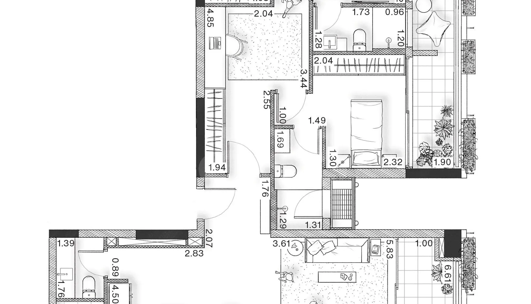 Planta — Apartamento 185,72 m²