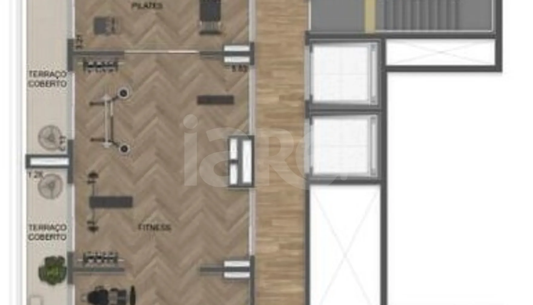 Planta — Pavimento lazer