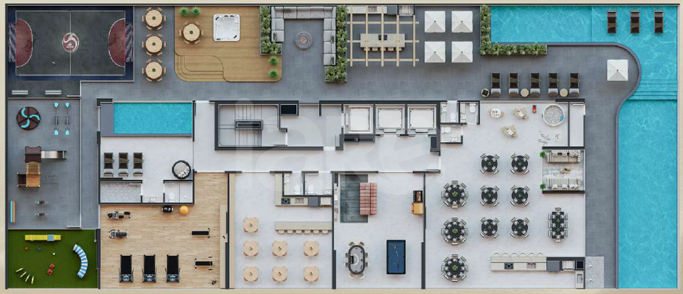 Planta — Pavimento lazer