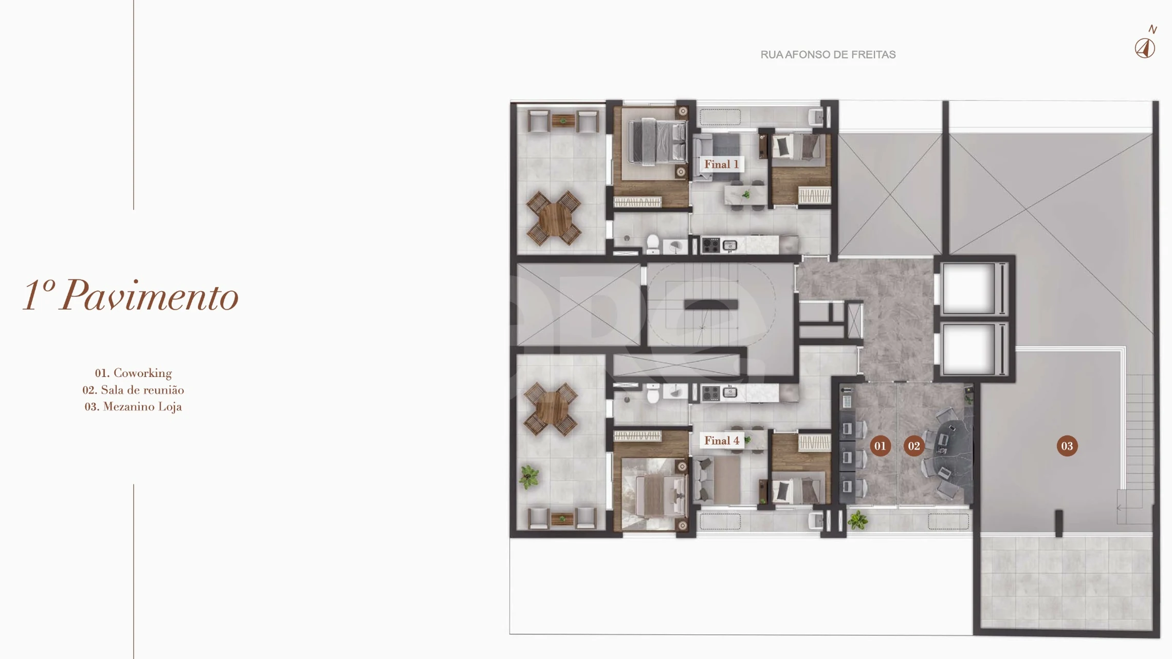Planta — 1º pavimento