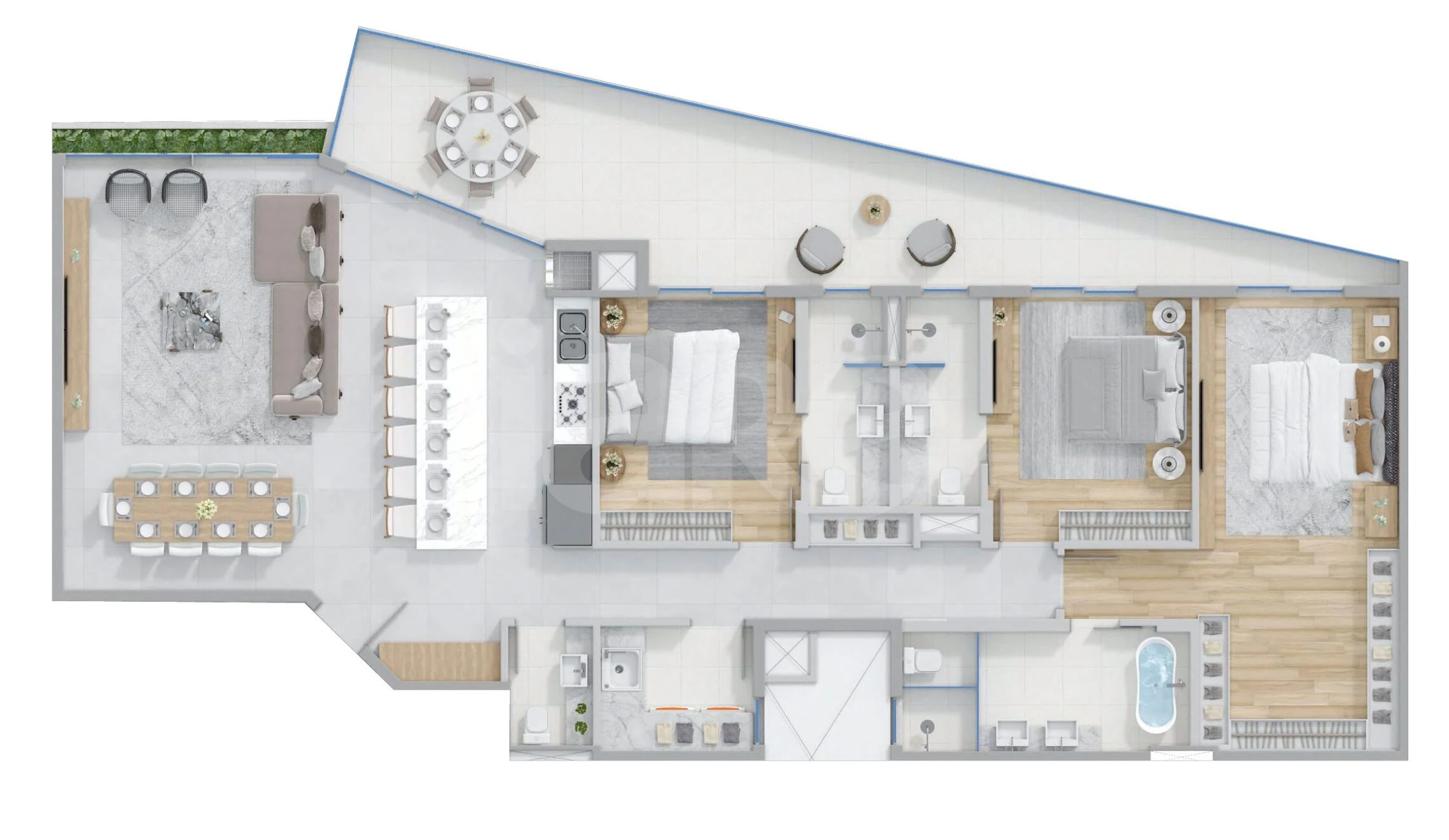 Planta — Apartamento 189,67 m²