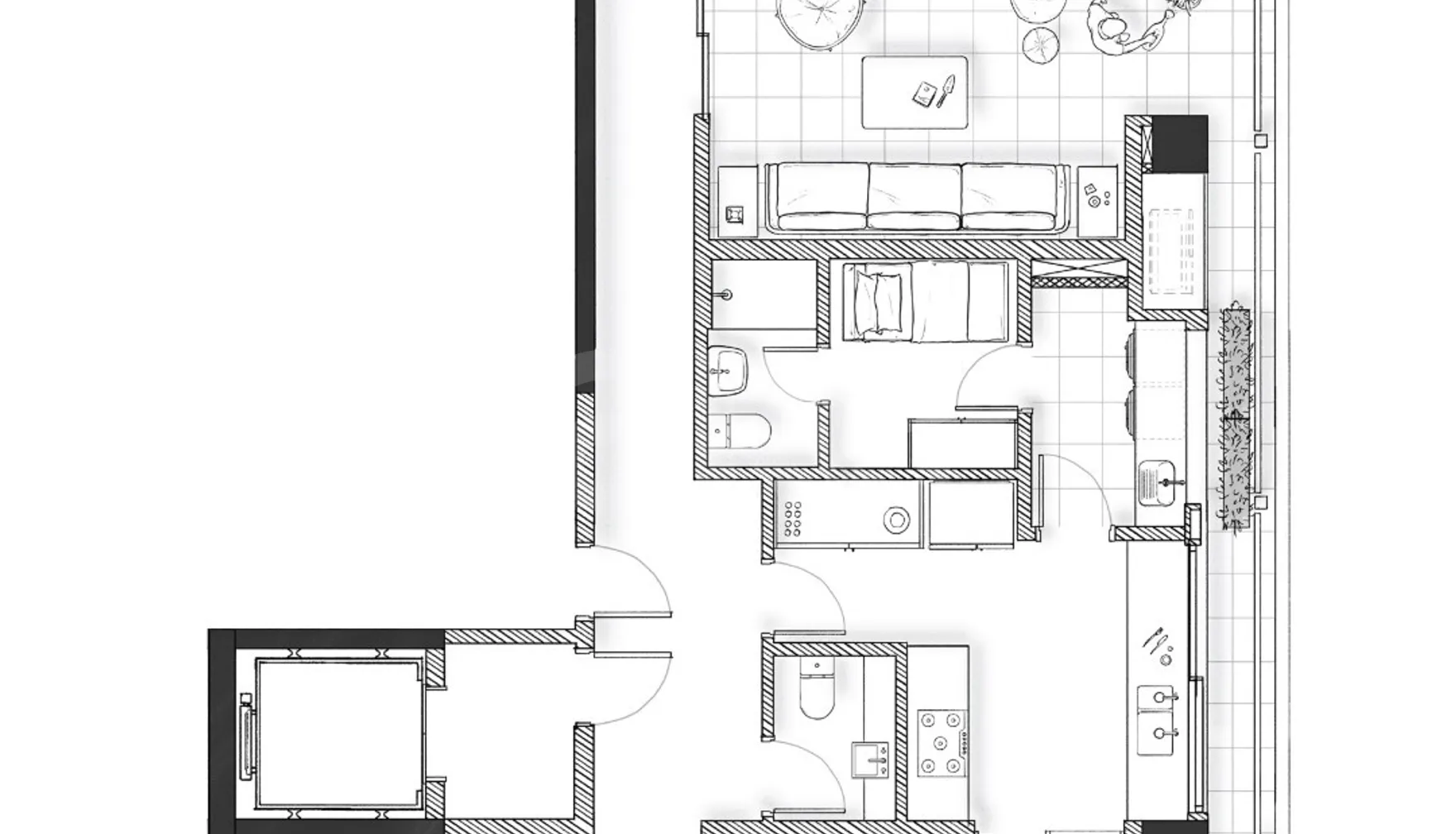 Planta — Apartamento 250,3 m²