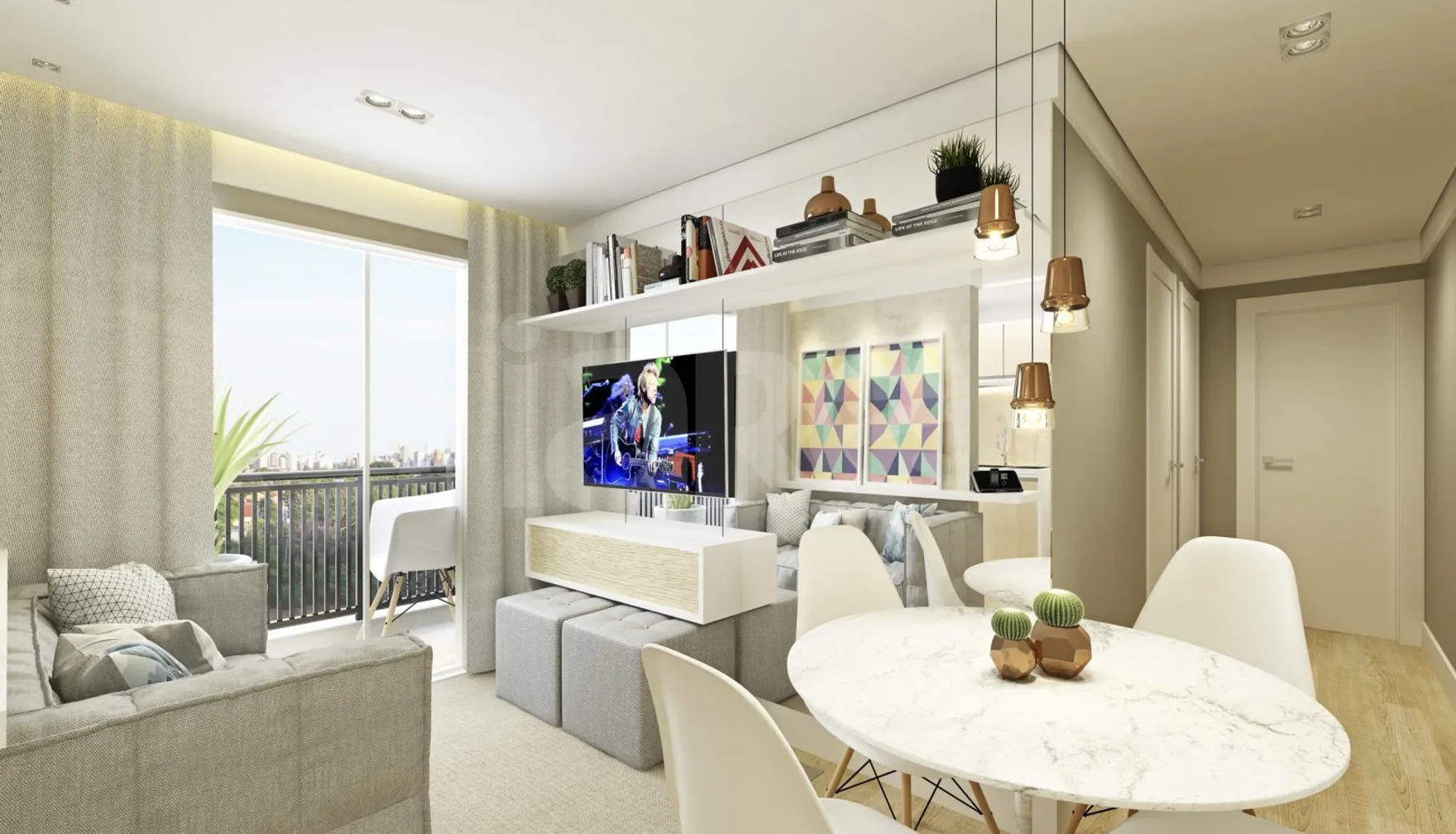 Villa São Francisco IV - Apartamento com 42,45 m², em Jardim Três Irmãos — foto 2