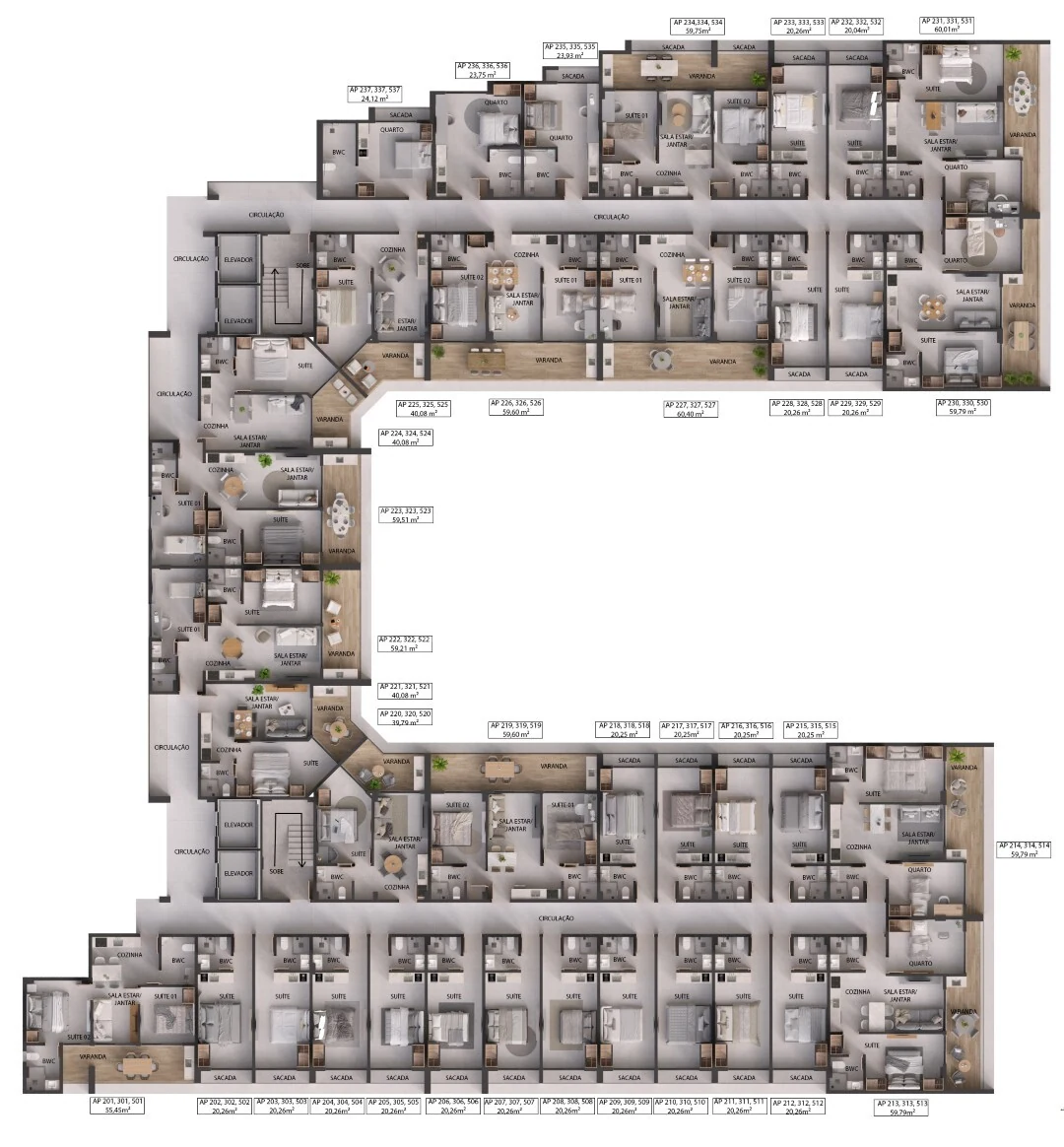 Planta — Pavimento 2