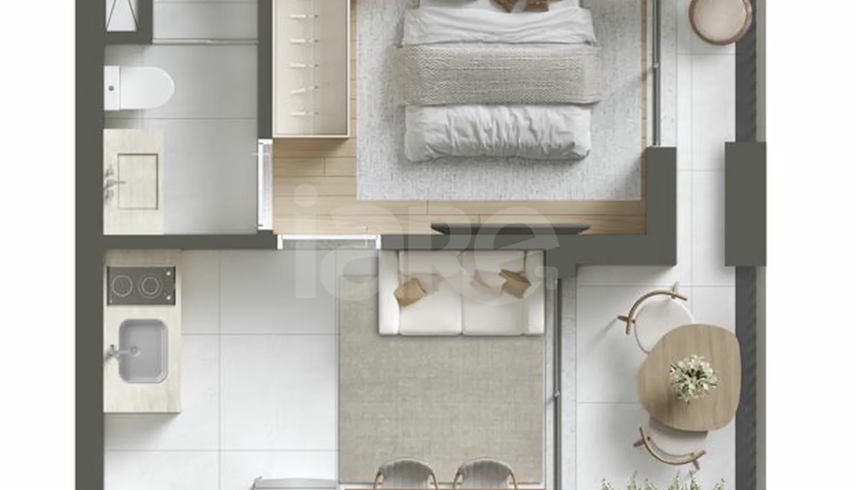 Planta — Apartamento 24,84 m²