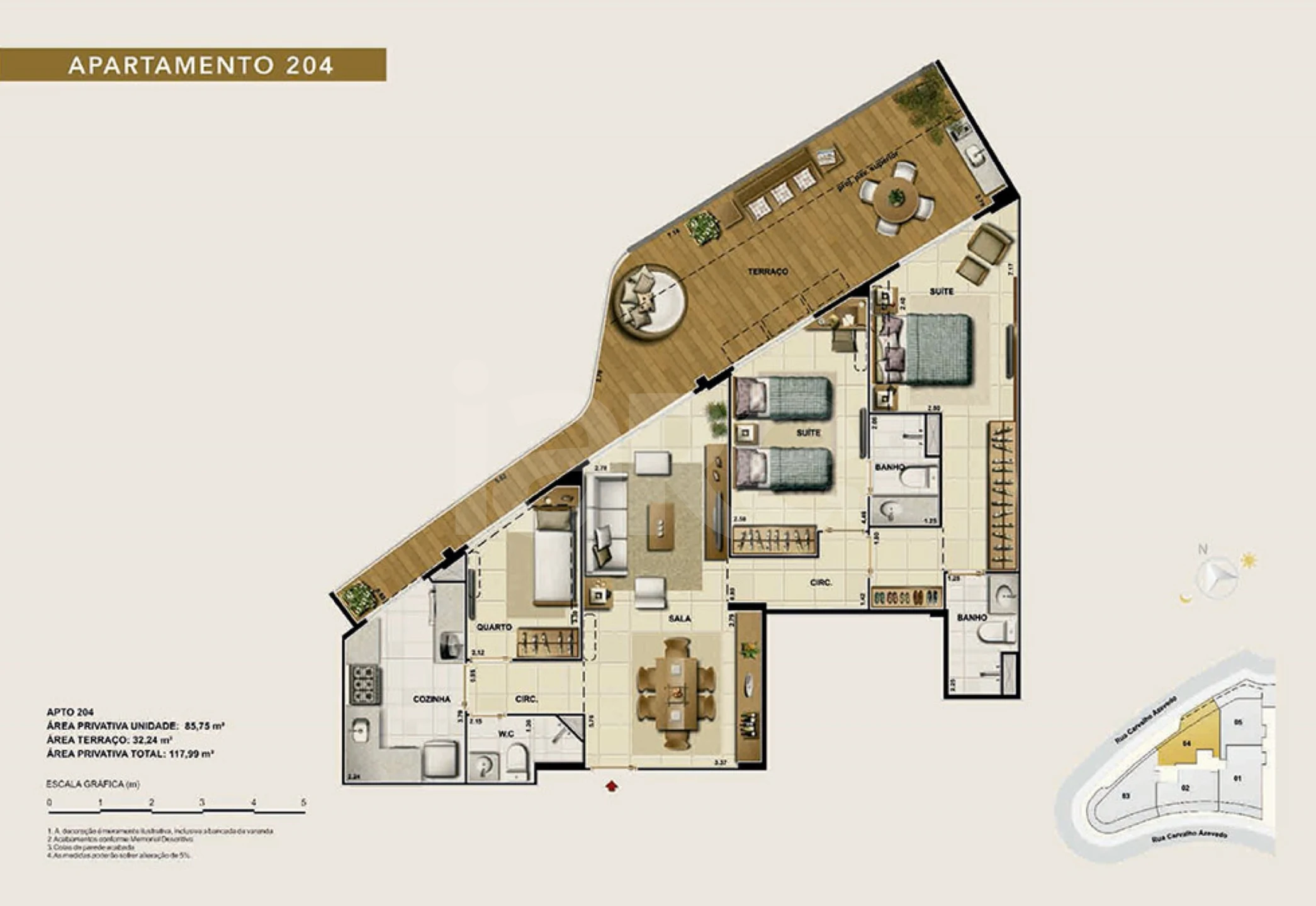 Planta — Garden 117,99 m²