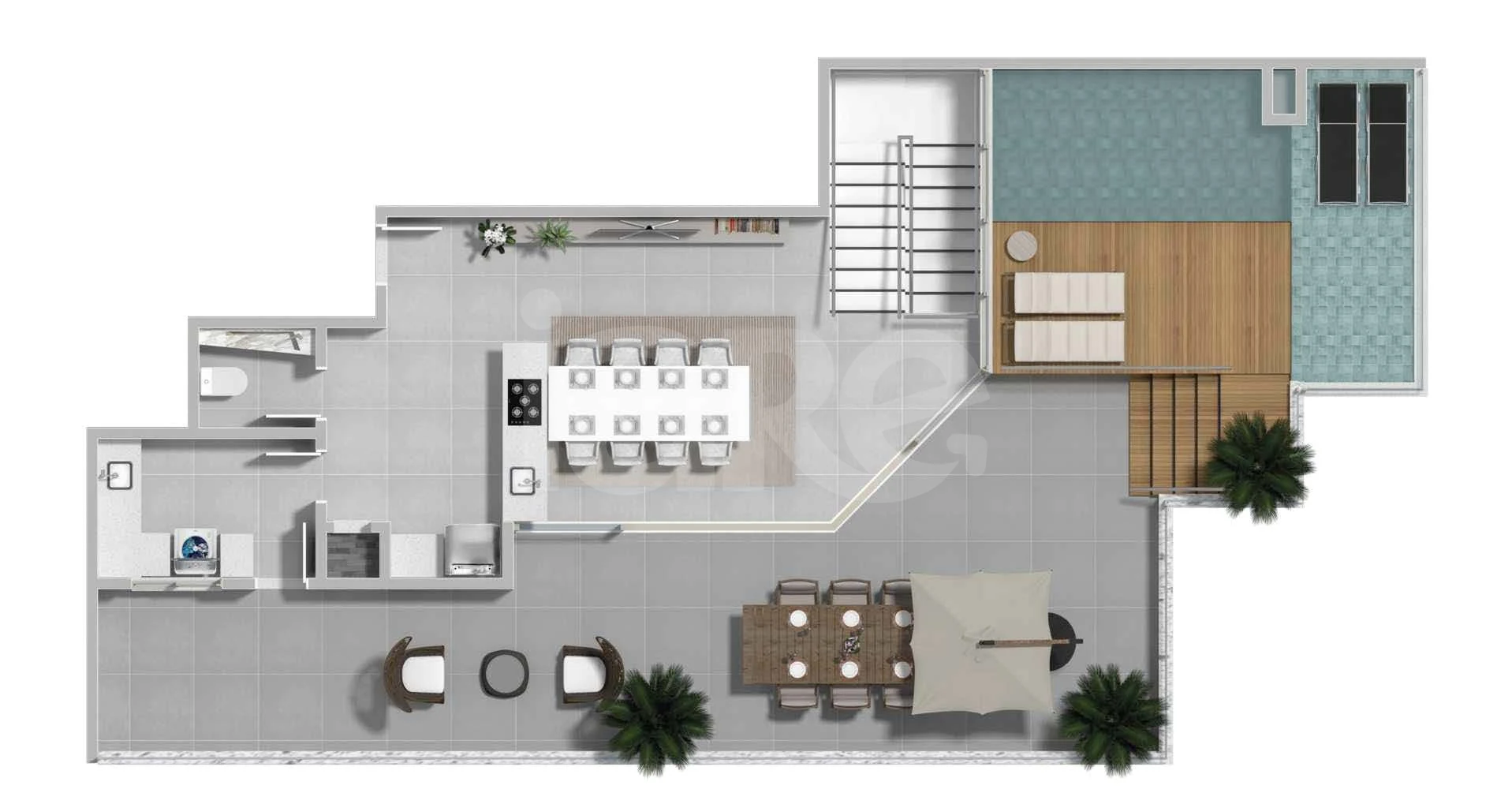 Planta — Cobertura Duplex 237,21 m²