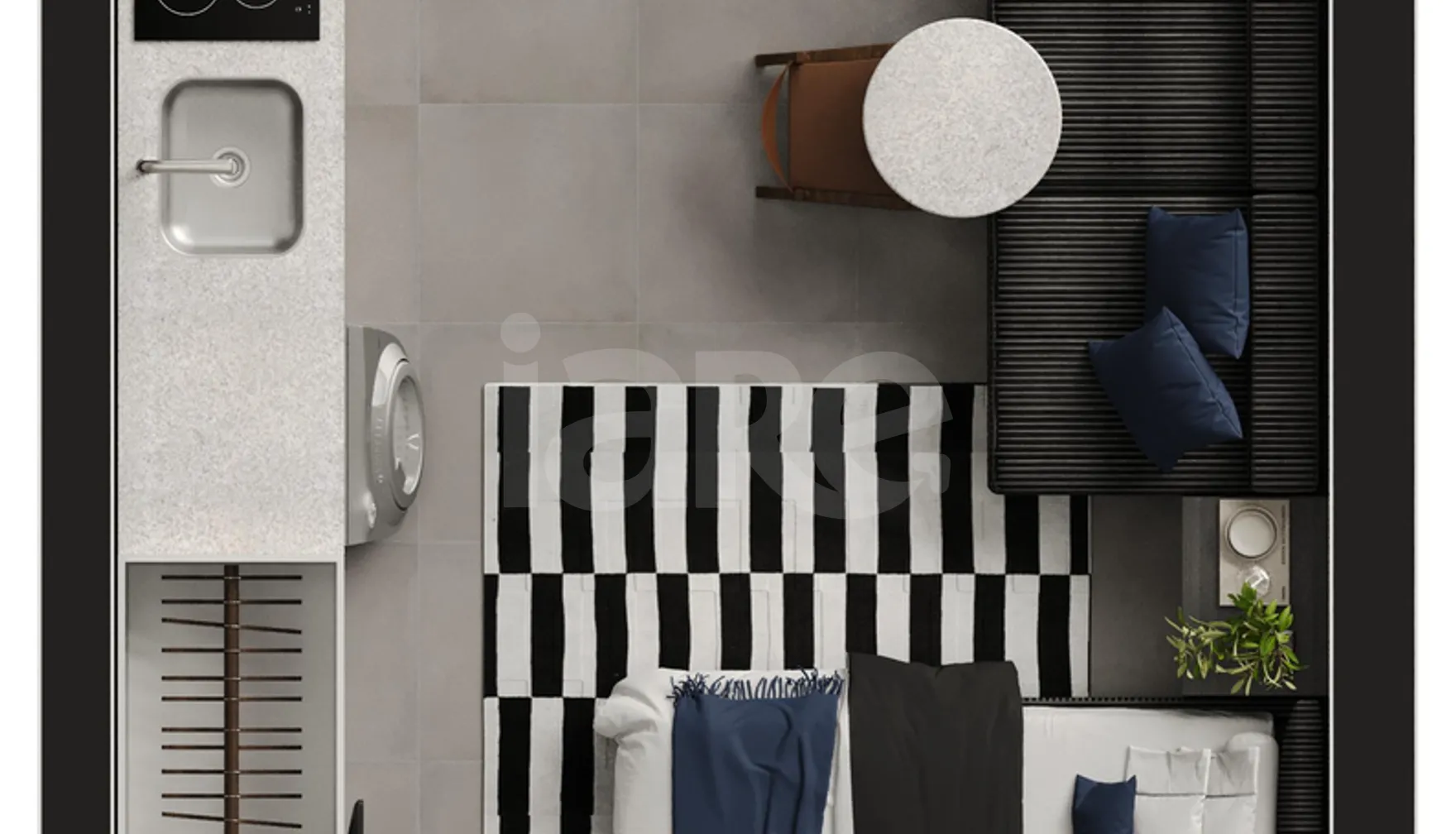 Planta — Studio 30,26 m²