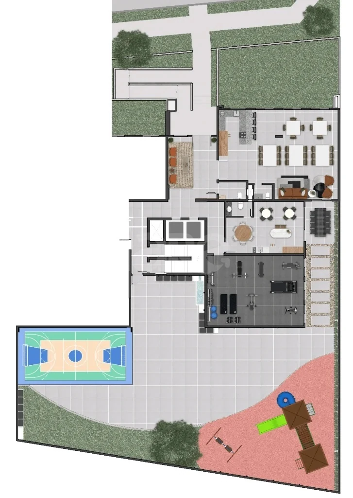 Planta — Pavimento lazer
