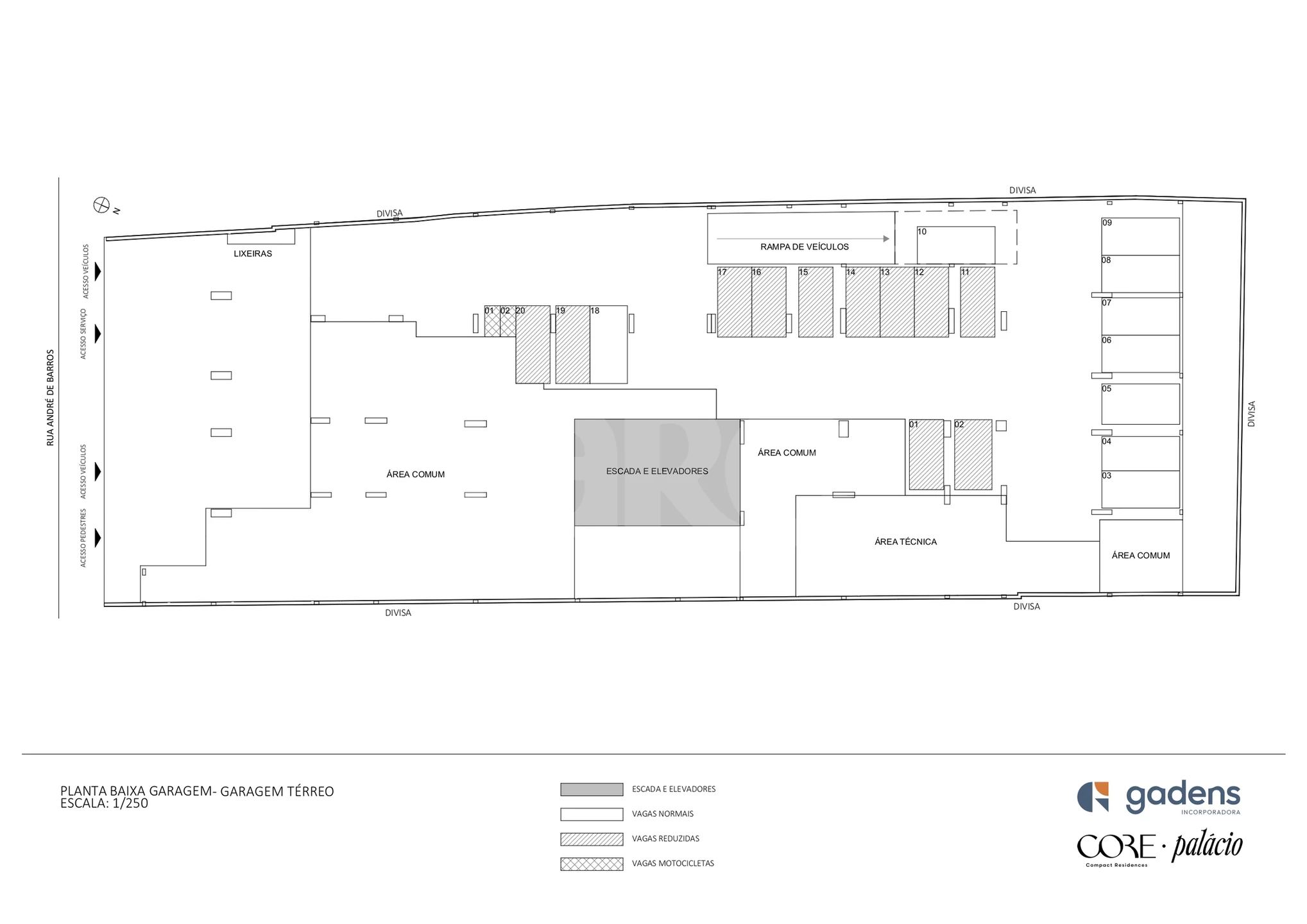 Planta — Planta Garagem Térreo
