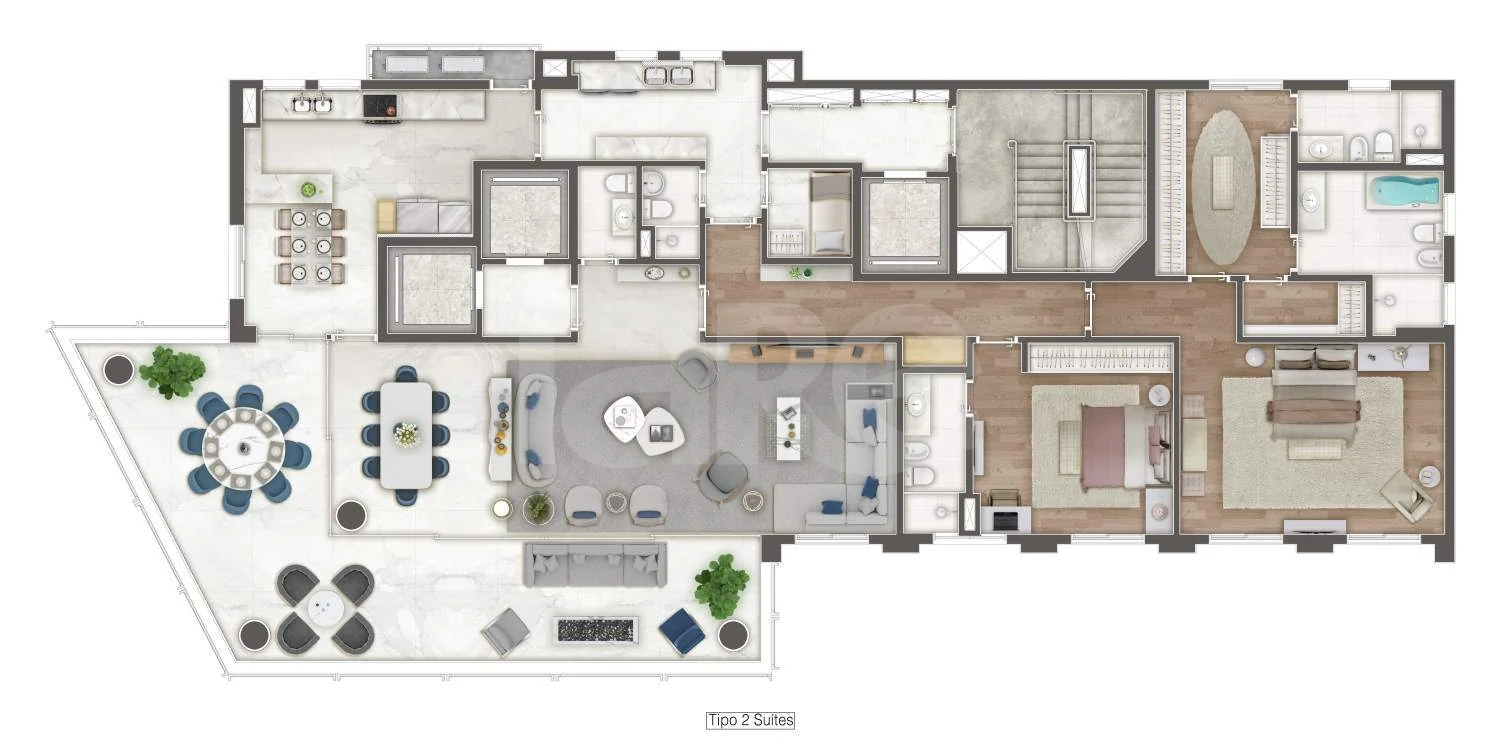 Planta — Apartamento 293,4 m²