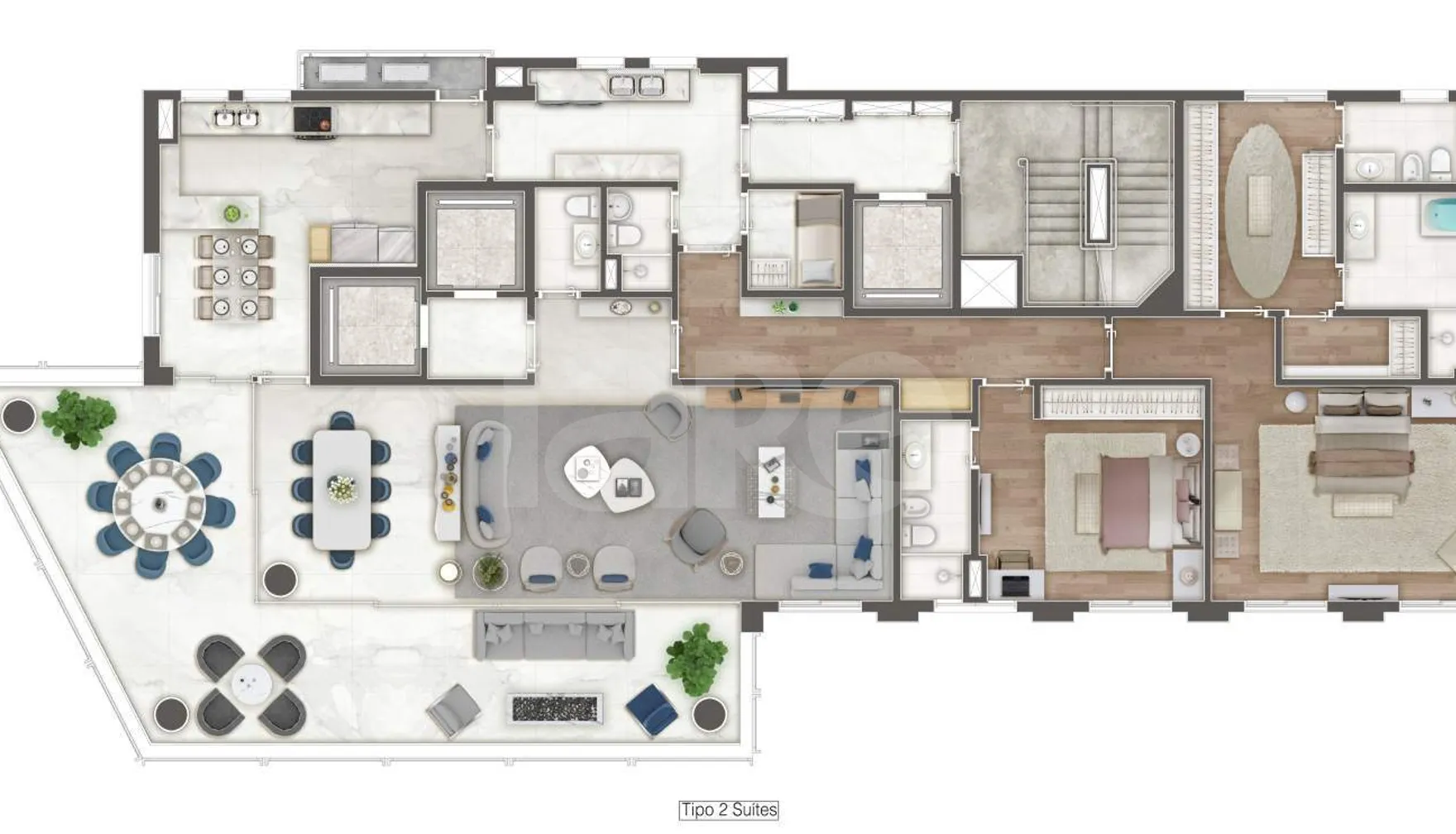 Planta — Apartamento 293,4 m²
