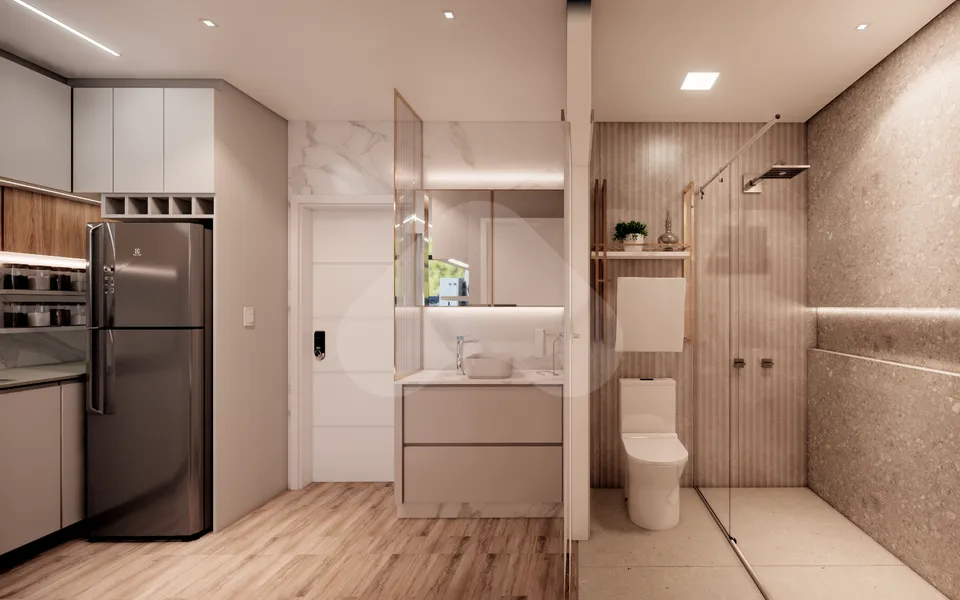 Smart Living Portão - Studio com 18,45 m², em Portão — foto 8
