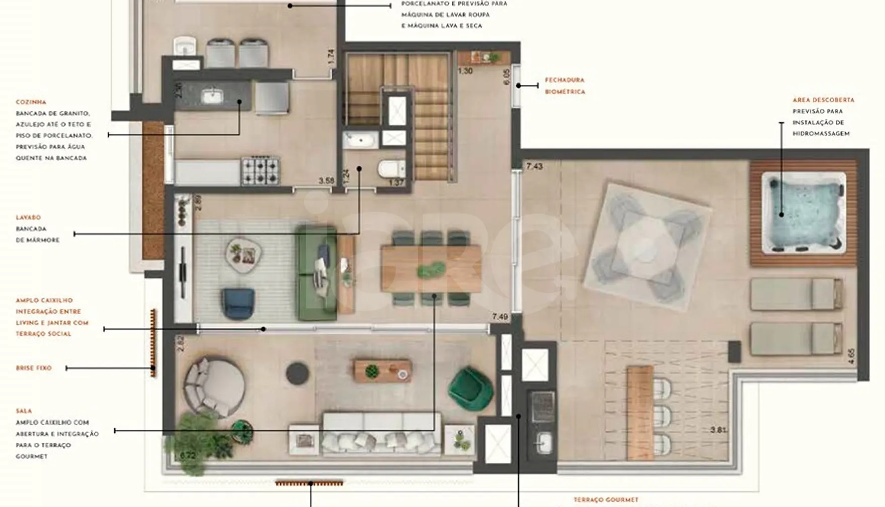 Planta — Garden 200,8 m²
