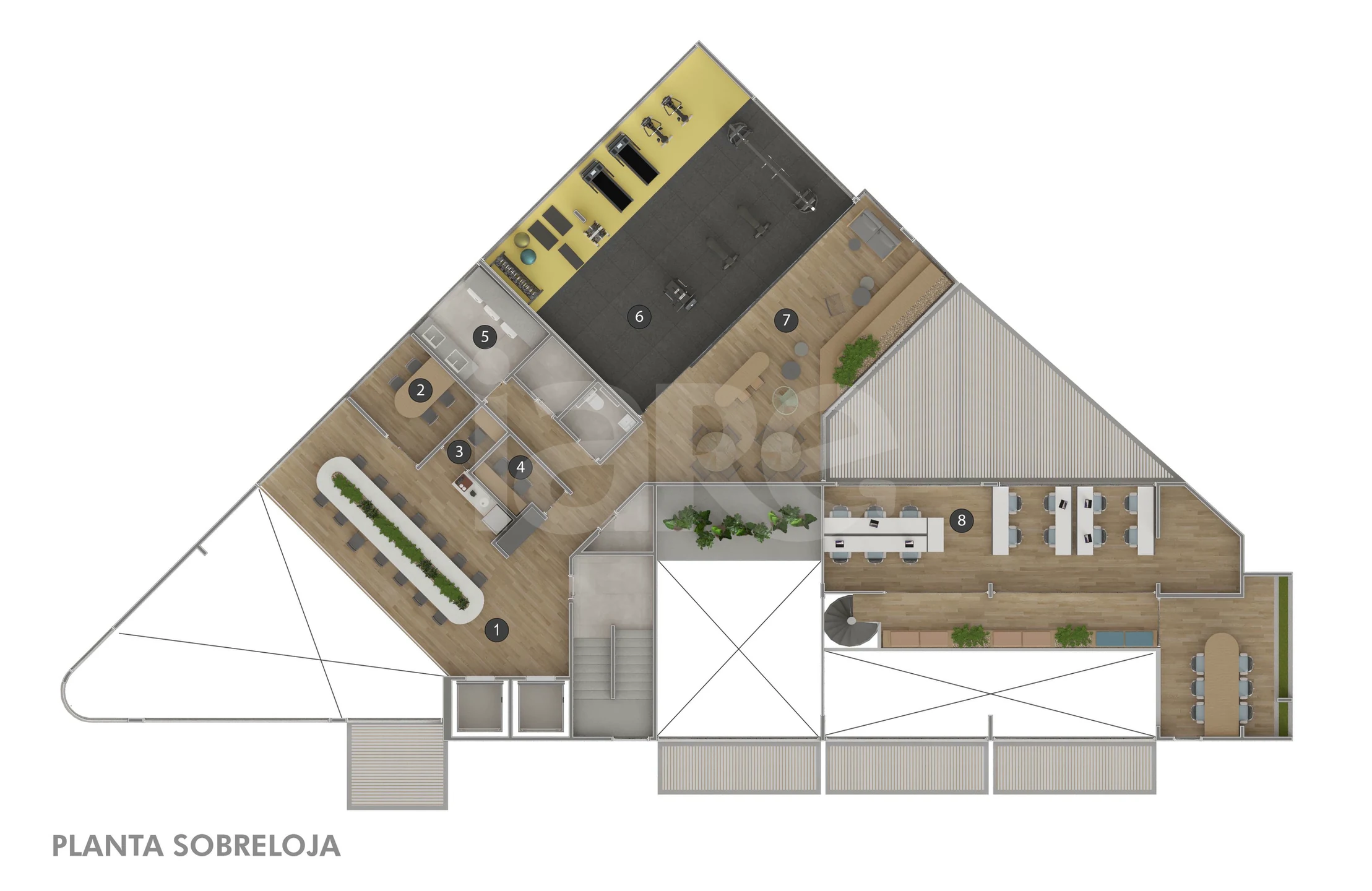 Planta — Pavimento sobreloja