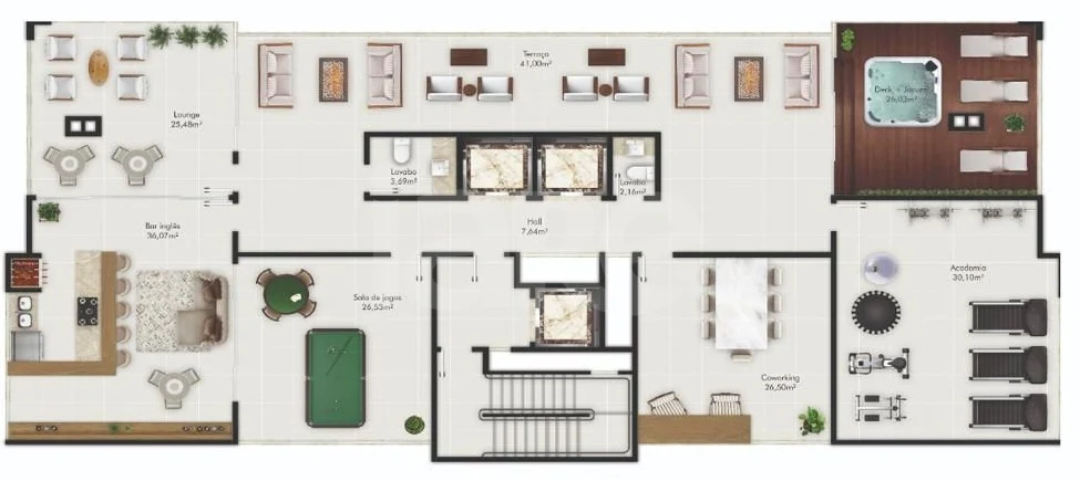 Planta — Pavimento lazer 02