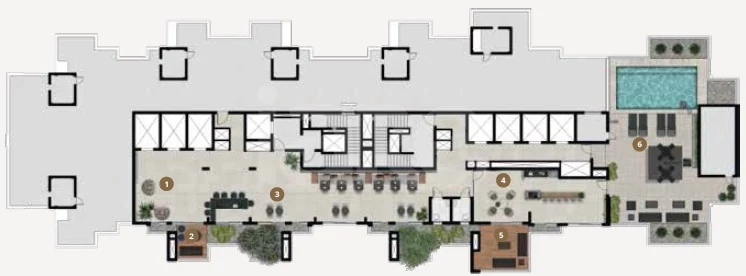 Planta — Pavimento rooftop