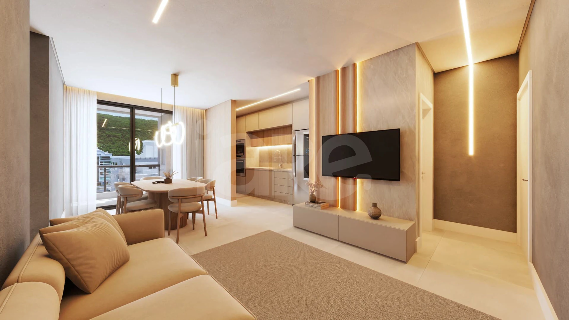 Monte Moriá - Apartamento com 61 m², em Canto Grande — foto 4