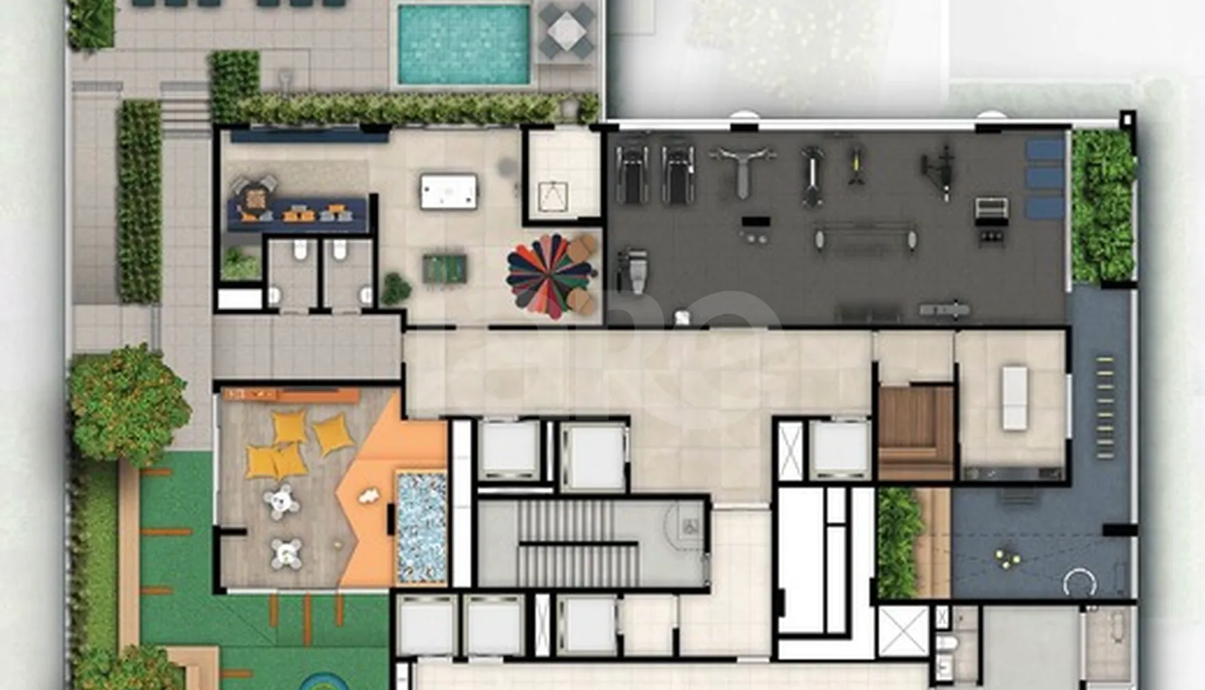 Planta — Pavimento lazer