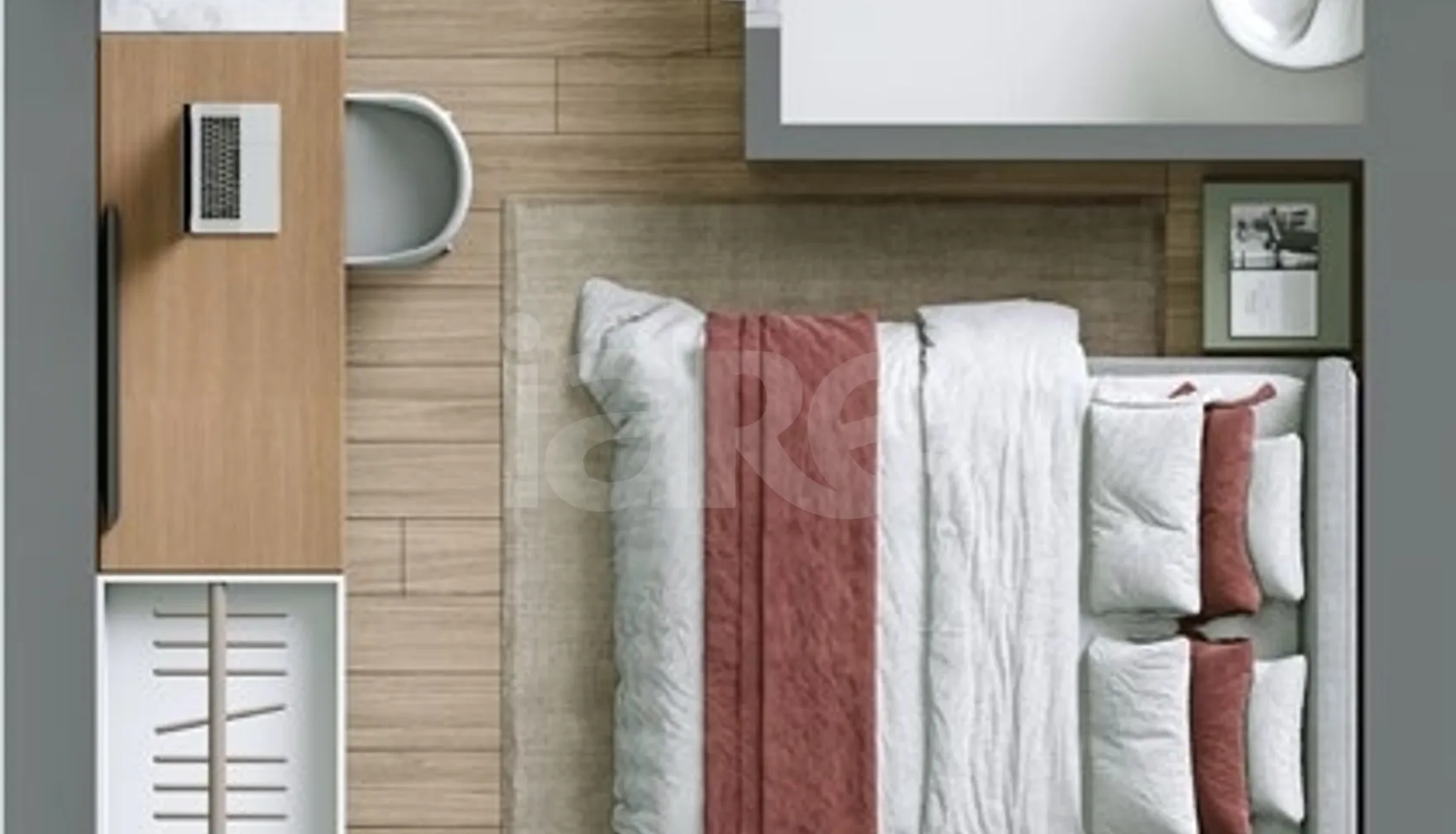 Planta — Studio 24,85 m²