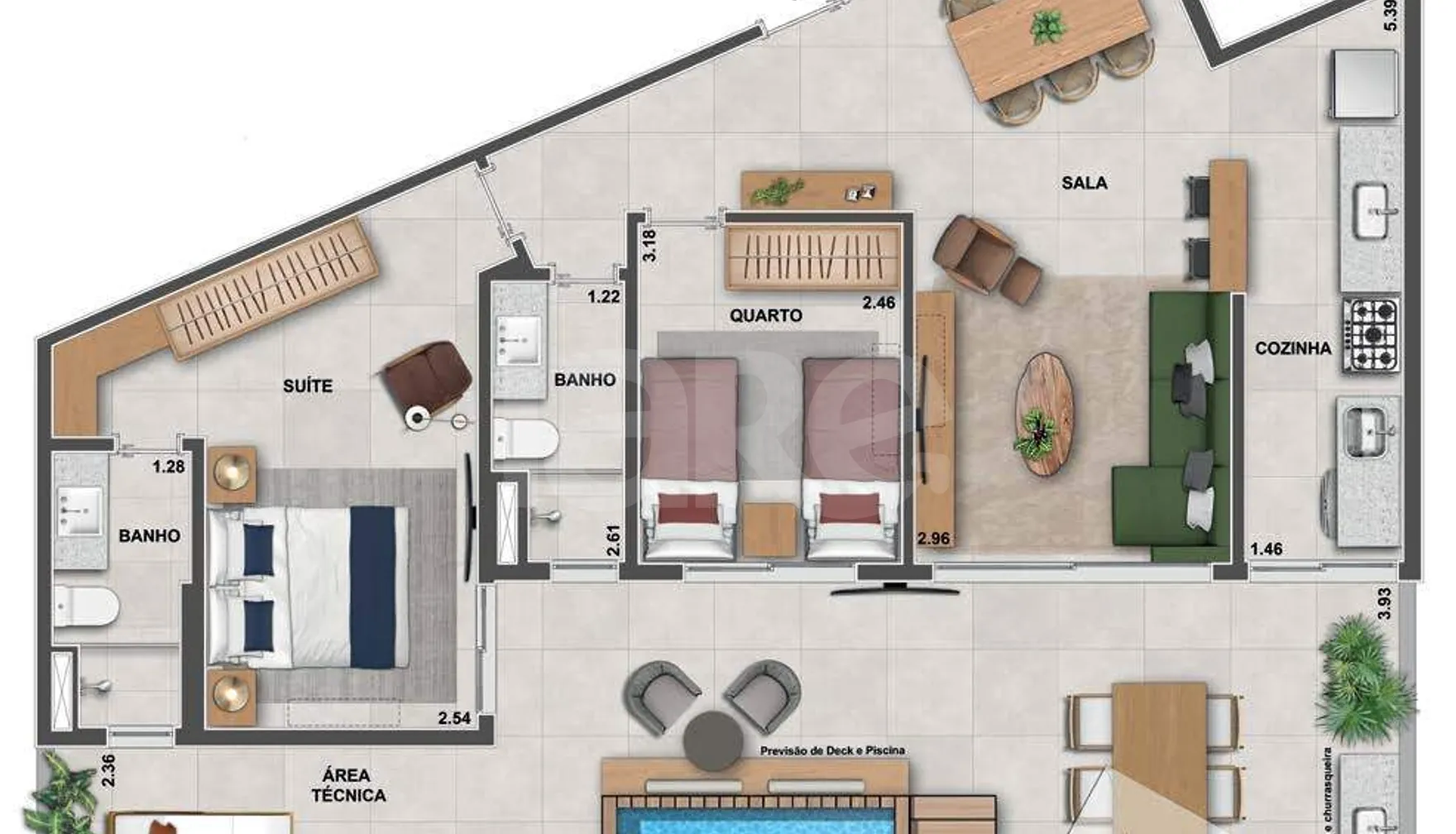 Planta — Garden 113,65 m²