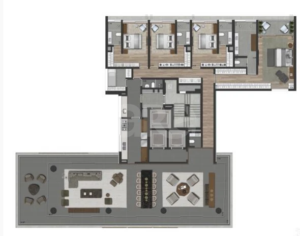 Planta — Apartamento 403,26 m²