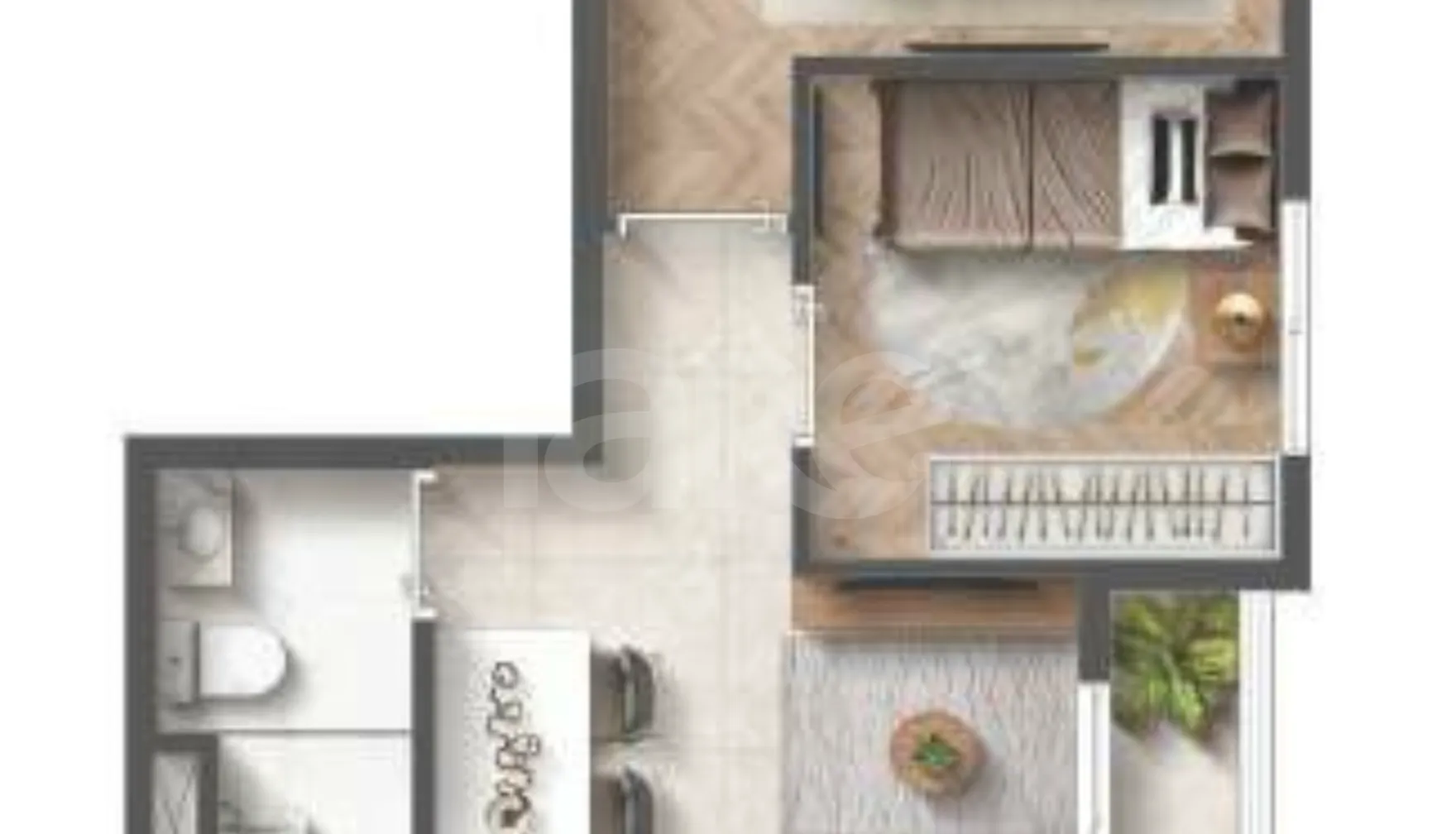 Planta — Garden 42,93 m²