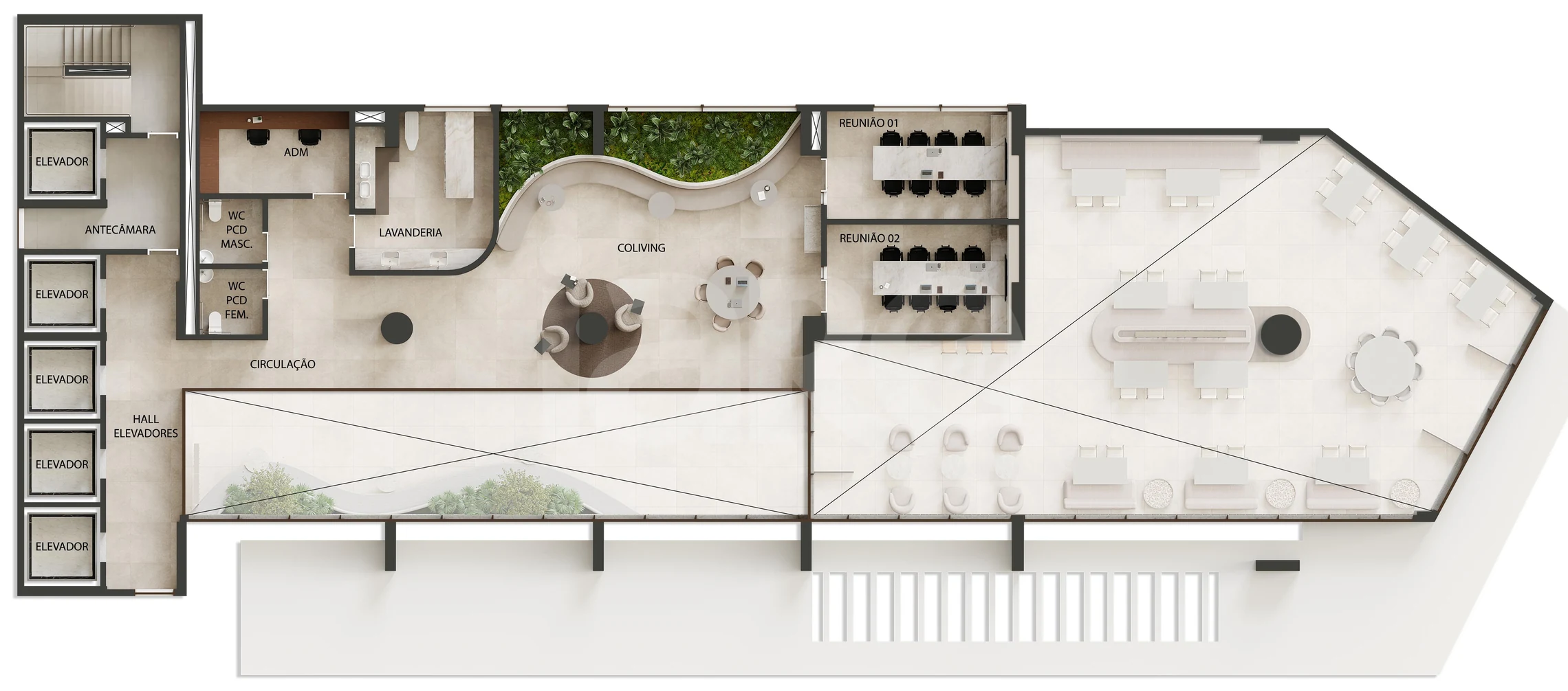 Planta — Pavimento mezanino