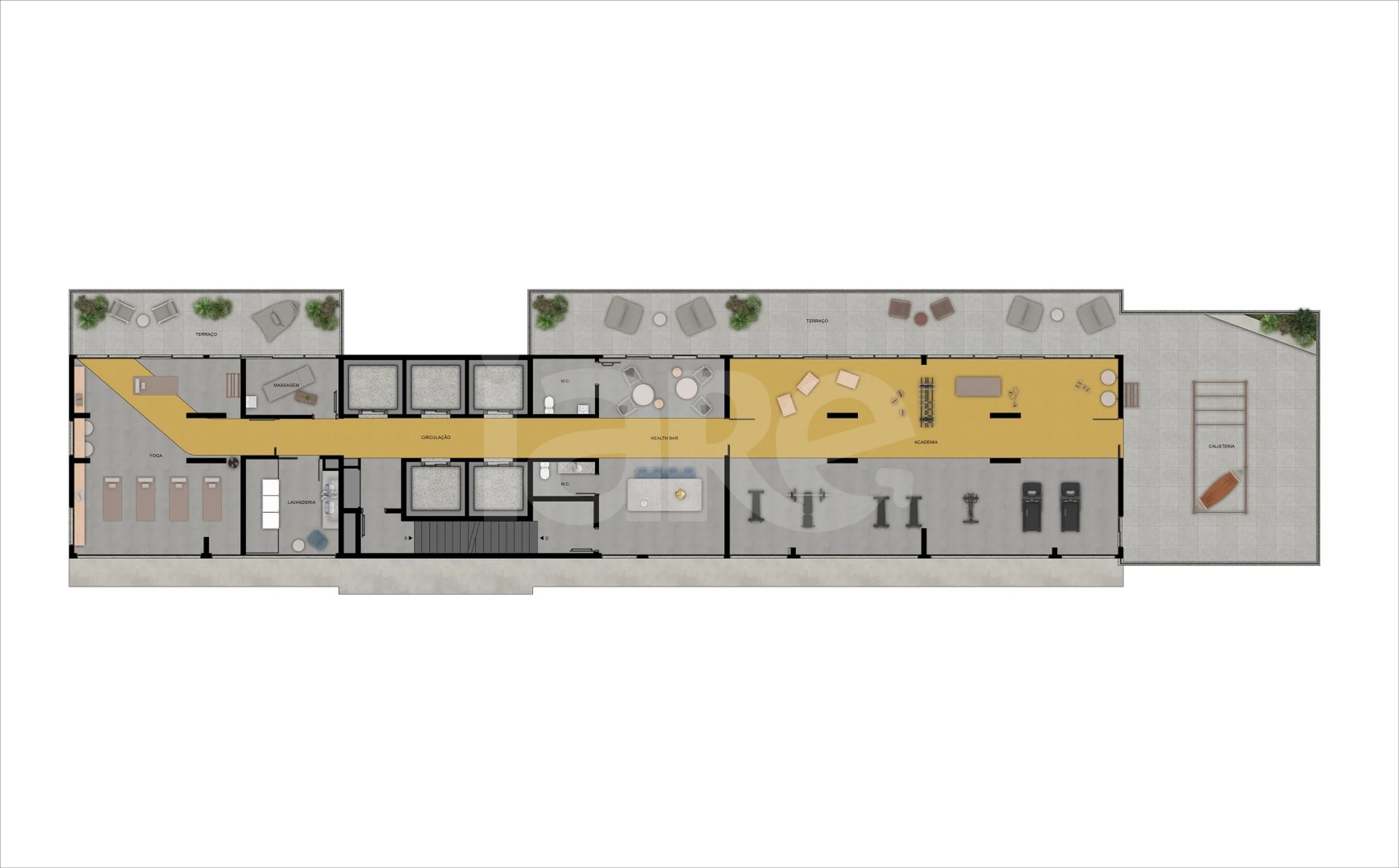 Planta — Pavimento rooftop